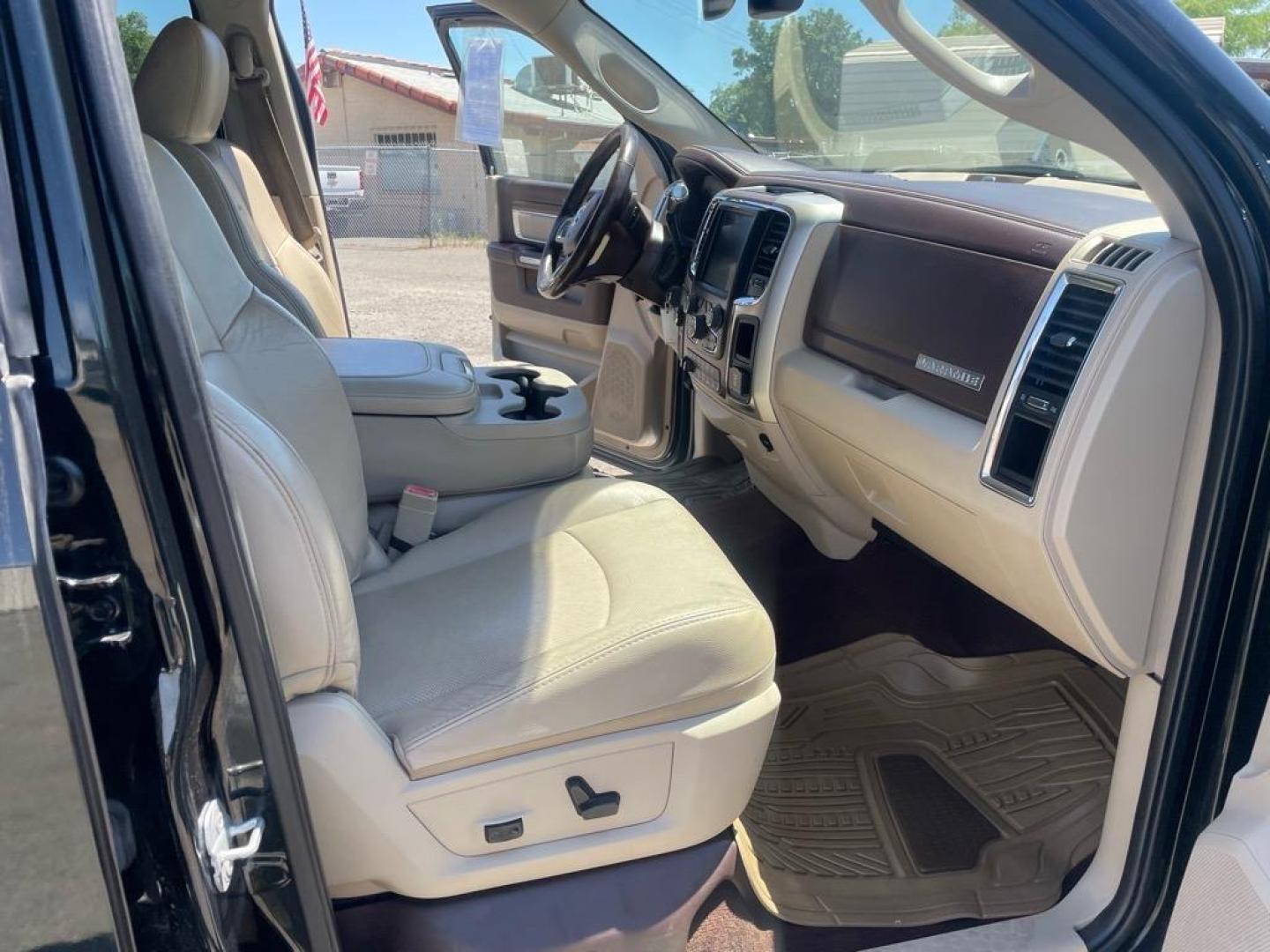 2015 Black Forest Green Pearl Coat/Bright Silver Metall RAM 3500 Laramie (3C63RRJL4FG) with an 6.7L Cummins 6.7L Diesel Turbo I6 350hp 660ft. lbs. Common Rail Direct Injection engine, Automatic transmission, located at 800 Riverside Ave, Roseville, CA, 95678, 916-773-4549 & Toll Free: 866-719-4393, 38.732265, -121.291039 - CUMMINS DIESEL CREW CAB DUALLY 4X4 LARAMIE - Photo#13