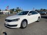 2015 Candy White Volkswagen Passat 1.8T Wolfsburg Edition (1VWAT7A35FC) with an 1.8L 1.8L Turbo I4 170hp 184ft. lbs. Direct Injection engine, 6-Speed Shiftable Automatic transmission, located at 800 Riverside Ave, Roseville, CA, 95678, 916-773-4549 & Toll Free: 866-719-4393, 38.732265, -121.291039 - Photo#0