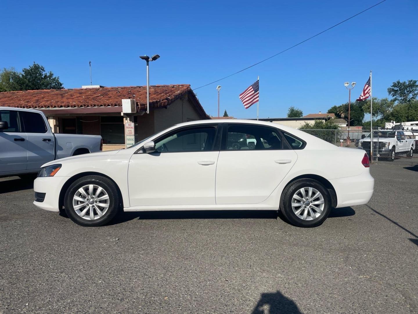 2015 Candy White Volkswagen Passat 1.8T Wolfsburg Edition (1VWAT7A35FC) with an 1.8L 1.8L Turbo I4 170hp 184ft. lbs. Direct Injection engine, 6-Speed Shiftable Automatic transmission, located at 800 Riverside Ave, Roseville, CA, 95678, 916-773-4549 & Toll Free: 866-719-4393, 38.732265, -121.291039 - Photo#1