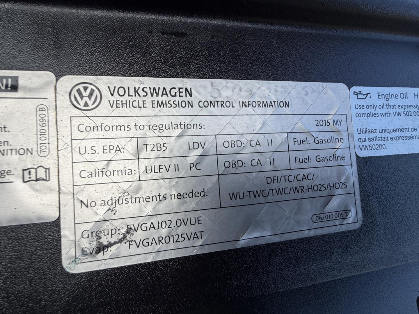 2015 Gray /BLACK Volkswagen Tiguan S (WVGAV7AX8FW) with an 2.0L L4 DOHC 16V TURBO engine, 6-Speed Automatic transmission, located at 30 S. Berkeley Avenue, Pasadena, CA, 91107, (626) 248-7567, 34.145447, -118.109398 - # 2015 Volkswagen Tiguan for Sale in Pasadena, CA – Buy Here Pay Here Financing Available If you're looking for a reliable, fuel-efficient, and versatile SUV, this 2015 Volkswagen Tiguan is an excellent choice. Available now at Crown City Motors in Pasadena, California, this Tiguan combines Ger- Photo#18