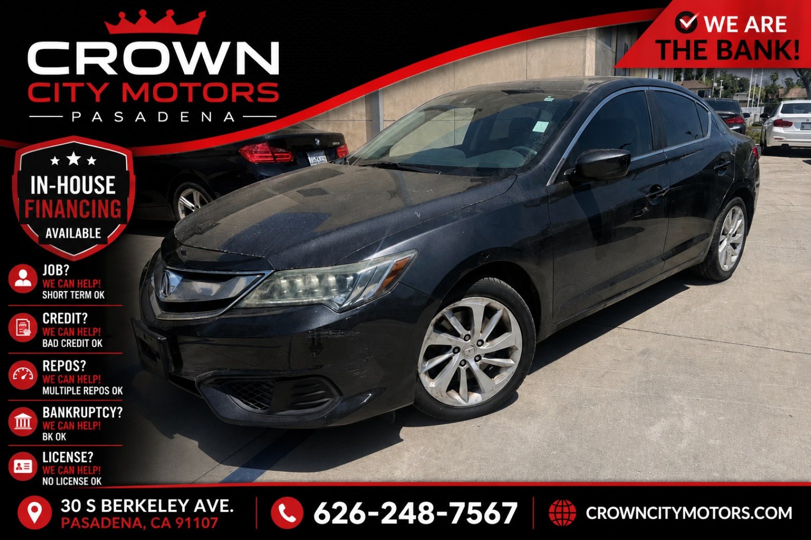 2016 Gray metallic /Black Acura ILX 8-Spd AT (19UDE2F37GA) with an 2.0L L4 16V DOHC engine, 8-Speed Automatic transmission, located at 30 S. Berkeley Avenue, Pasadena, CA, 91107, (626) 248-7567, 34.145447, -118.109398 - # 2016 Acura ILX For Sale in Pasadena, CA – Buy Here Pay Here Financing Available If you're looking for a dependable luxury sedan with excellent fuel economy, premium features, and flexible financing options, this 2016 Acura ILX is an outstanding choice. Available now at Crown City Motors in Pa- Photo#12
