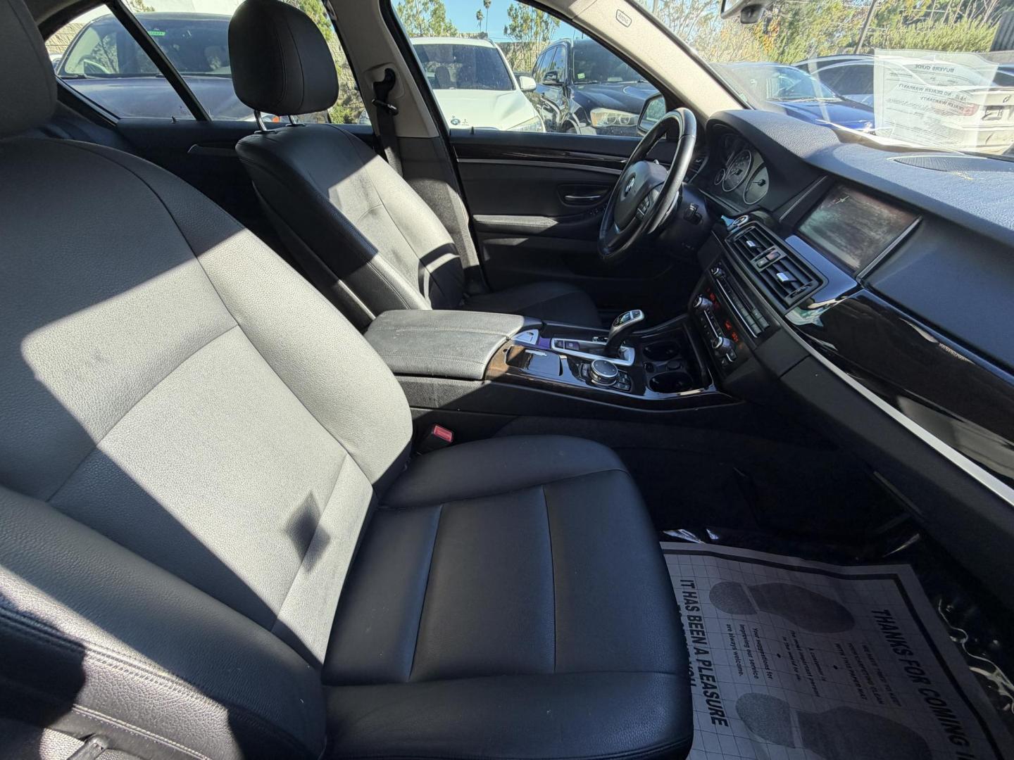 2016 BLACK /black BMW 5-Series 528i (WBA5A5C5XGG) with an 2.0L L4 DOHC 16V TURBO engine, 8A transmission, located at 30 S. Berkeley Avenue, Pasadena, CA, 91107, (626) 248-7567, 34.145447, -118.109398 - Crown City Motors is a used “Buy Here Pay Here” car dealer in Pasadena CA. “Buy Here Pay Here” financing, means that when you purchase your vehicle from our dealership, that you make the payments to the dealership as well. We do not need the banks approval to get you approved for a used auto- Photo#20