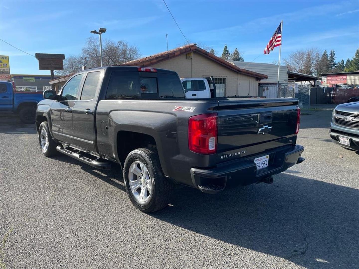 2016 Autumn Bronze Metallic Chevrolet Silverado 1500 LTZ Z71 (1GCVKSEC3GZ) with an 5.3L EcoTec3 5.3L V8 355hp 383ft. lbs. Direct Injection engine, 6-Speed Shiftable Automatic w/Overdrive transmission, located at 800 Riverside Ave, Roseville, CA, 95678, 916-773-4549 & Toll Free: 866-719-4393, 38.732265, -121.291039 - 4X4 Z-71 DOUBLE CAB LTZ CLEAN CARFAX - Photo#2