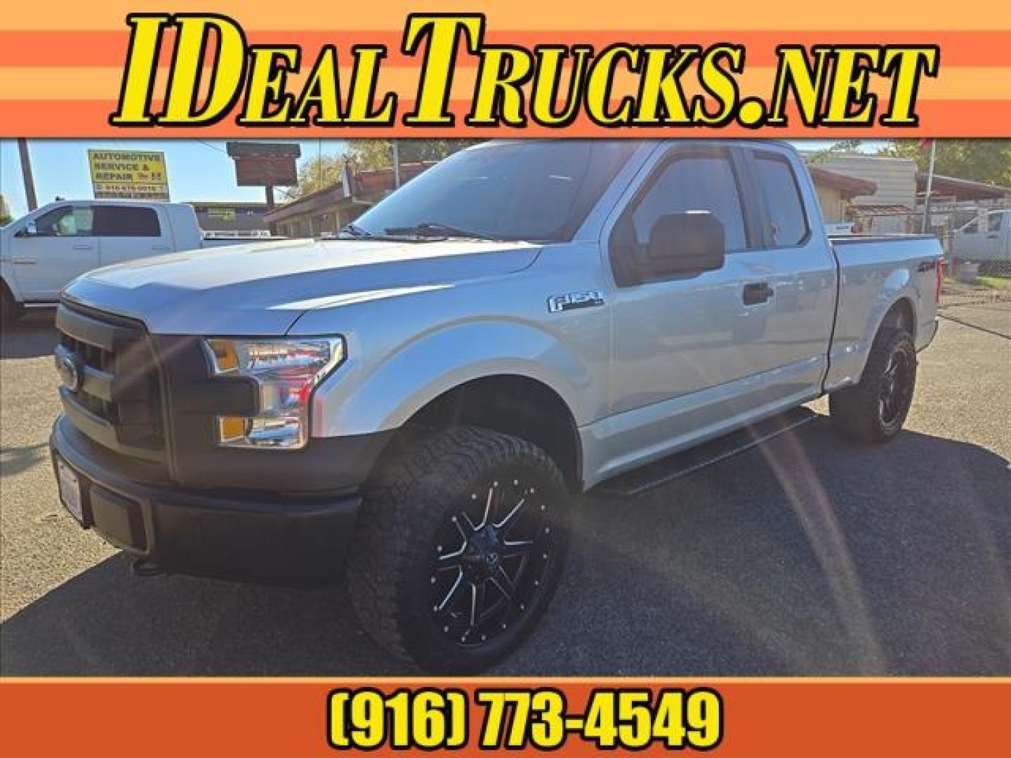 2016 Ingot Silver Metallic Ford F-150 XL (1FTEX1E86GF) with an 3.5L 3.5L Flex Fuel V6 282hp 253ft. lbs. Sequential Multiport Fuel Injection engine, 6-Speed Shiftable Automatic transmission, located at 800 Riverside Ave, Roseville, CA, 95678, 916-773-4549 & Toll Free: 866-719-4393, 38.732265, -121.291039 - 4X4 SUPER CAB CUSTOM WHEELS SUPER CLEAN - Photo#0