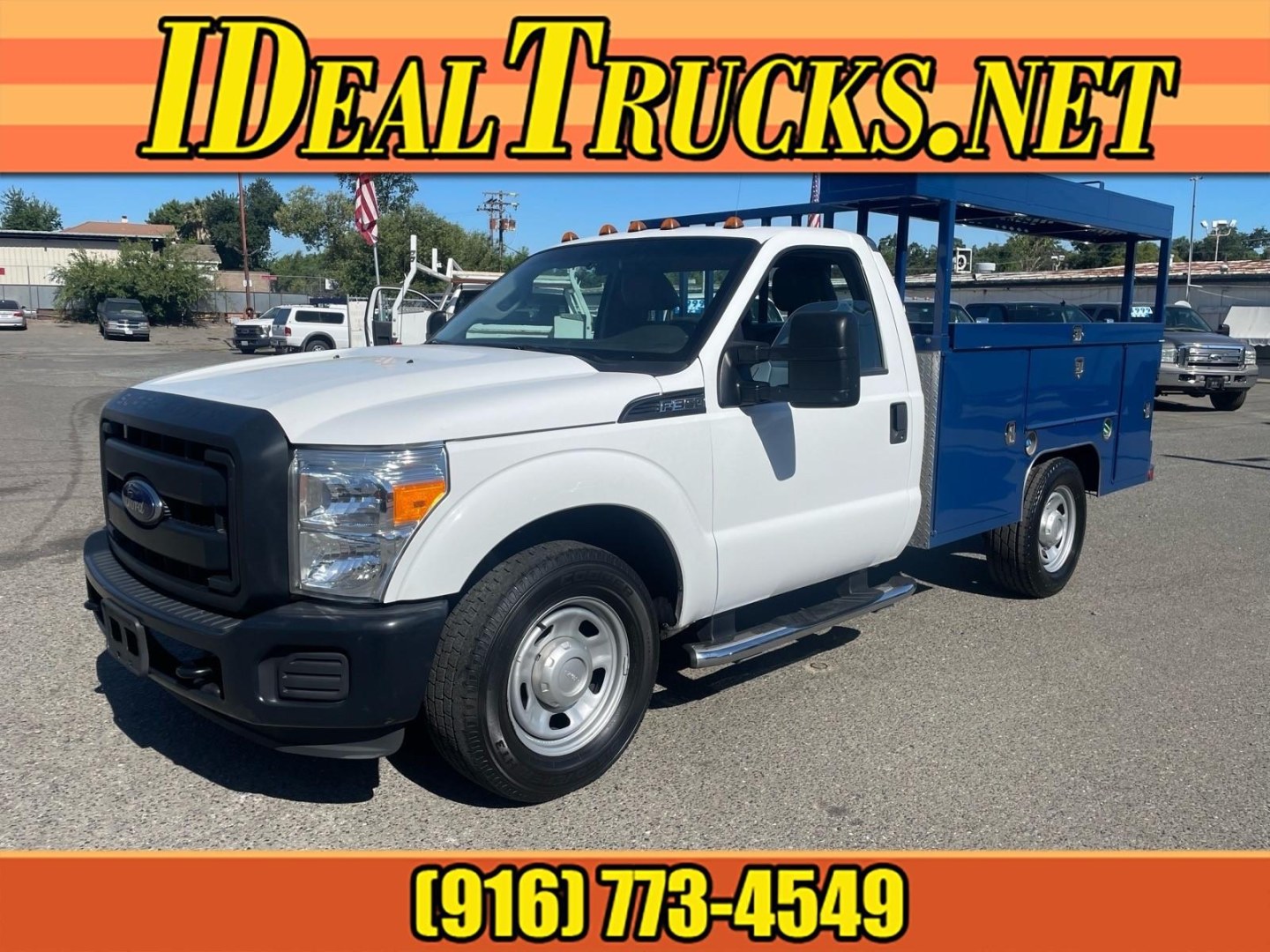 2016 White Ford F-350 Super Duty XL (1FDRF3ET8GE) with an 6.7L Power Stroke 6.7L Biodiesel Turbo V8 300hp 660ft. lbs. Common Rail Direct Injection engine, 6-Speed Shiftable Automatic transmission, located at 800 Riverside Ave, Roseville, CA, 95678, 916-773-4549 & Toll Free: 866-719-4393, 38.732265, -121.291039 - DIESEL UTILITY BED WITH LIFTGATE SERVICE RECORDS- Photo#0