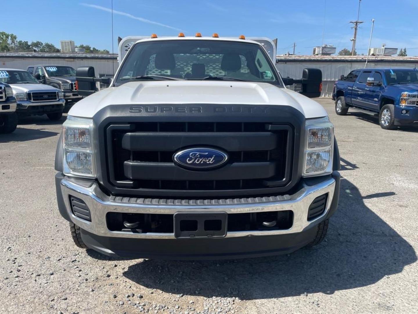 2016 Oxford White Ford F-550 Super Duty XL (1FDUF5GT6GE) with an 0.0 8 Cylinder Common Rail Direct Injection engine, 6-Speed Automatic transmission, located at 800 Riverside Ave, Roseville, CA, 95678, 916-773-4549 & Toll Free: 866-719-4393, 38.732265, -121.291039 - DIESEL F550 12 FOOT STAKE BODY ONE OWNER SERVICE RECORDS ON CLEAN CARFAX - Photo#8
