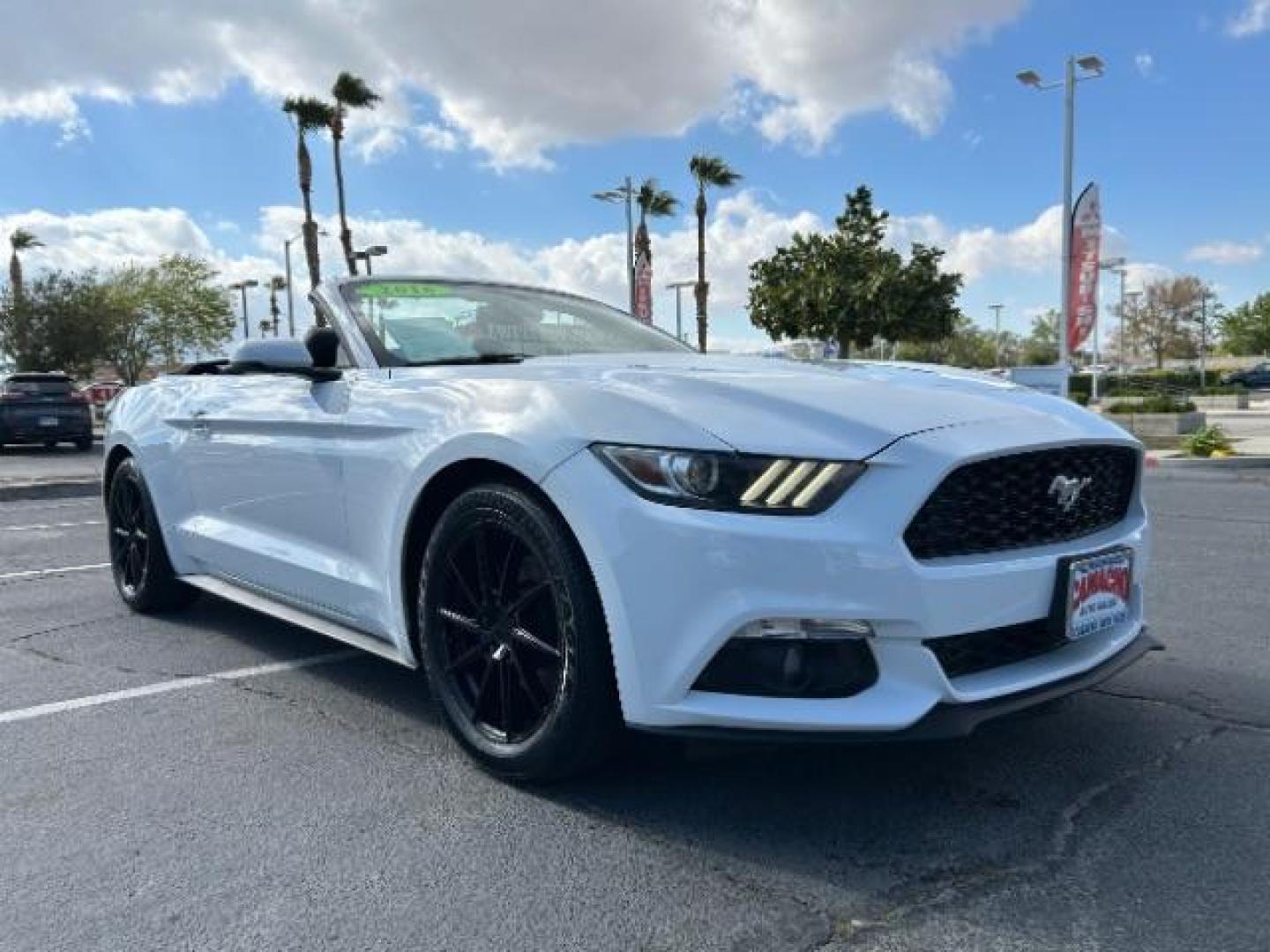 2016 WHITE Ford Mustang (1FATP8UH3G5) with an 4-Cyl EcoBoost 2.3T engine, Automatic transmission, located at 412 Auto Vista Drive, Palmdale, 93551, (661) 945-0620, 34.592636, -118.136681 - Photo#0