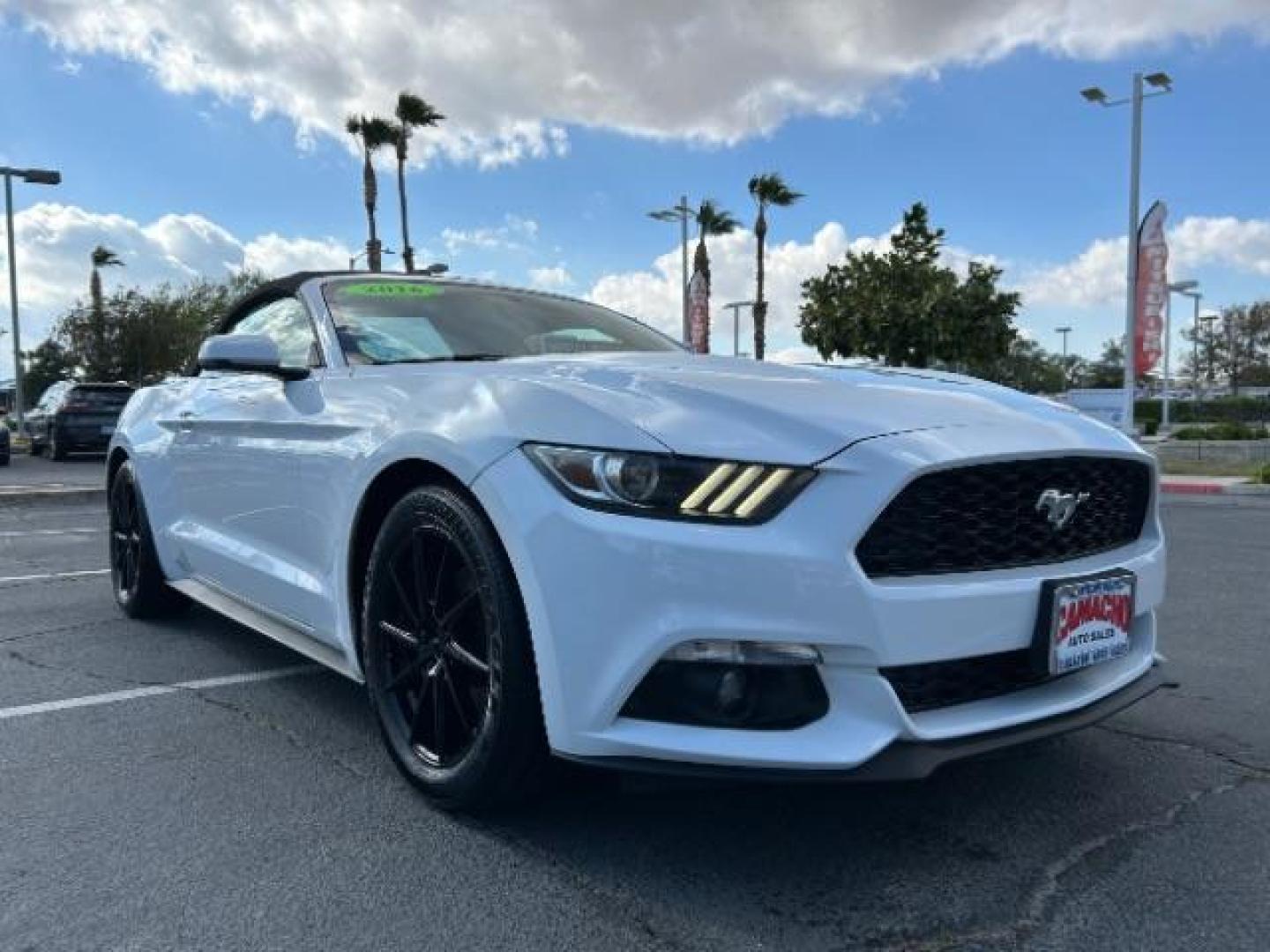 2016 WHITE Ford Mustang (1FATP8UH3G5) with an 4-Cyl EcoBoost 2.3T engine, Automatic transmission, located at 412 Auto Vista Drive, Palmdale, 93551, (661) 945-0620, 34.592636, -118.136681 - Photo#8