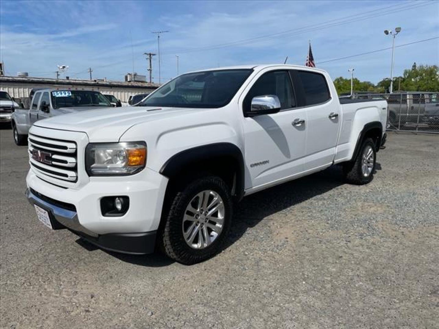 2016 Summit White GMC Canyon SLT (1GTP6DE17G1) with an 2.8L Duramax 2.8L Diesel Turbo I4 181hp 369ft. lbs. Common Rail Direct Injection engine, 6-Speed Shiftable Automatic transmission, located at 800 Riverside Ave, Roseville, CA, 95678, 916-773-4549 & Toll Free: 866-719-4393, 38.732265, -121.291039 - DURAMAX DIESEL CREW CAB 4X4 SLT - Photo#0