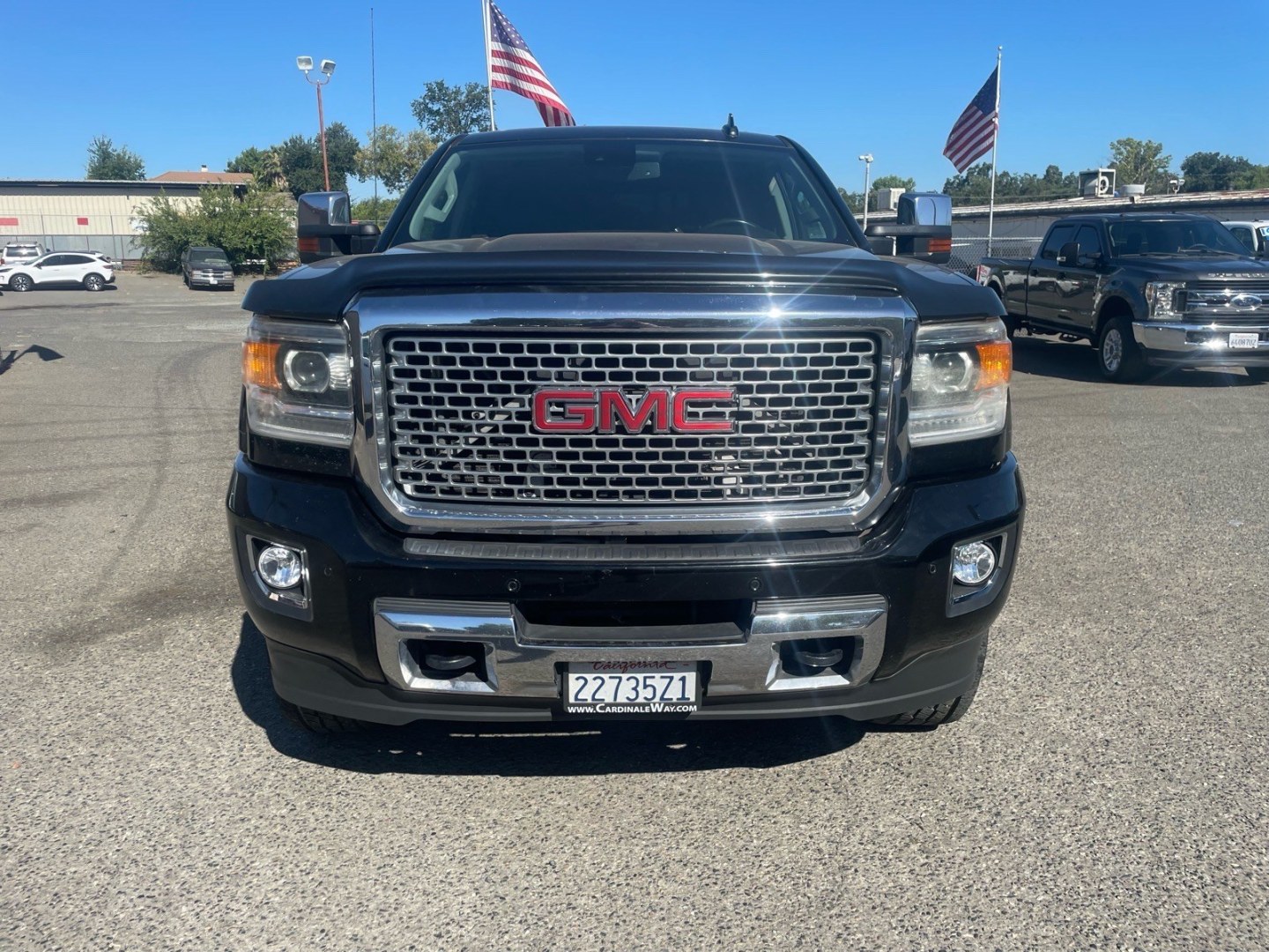 2016 Onyx Black GMC Sierra 2500HD Denali (1GT12UE83GF) with an 6.6L Duramax 6.6L Diesel Turbo V8 397hp 765ft. lbs. Common Rail Direct Injection engine, Allison 1000 6-Speed Shiftable Automatic transmission, located at 800 Riverside Ave, Roseville, CA, 95678, 916-773-4549 & Toll Free: 866-719-4393, 38.732265, -121.291039 - DURAMAX DIESEL CREW CAB 4X4 DENALI CP3 FUEL PUMP CONVERSION- Photo#7