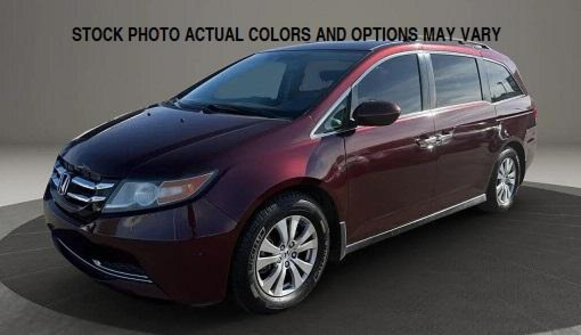 2016 BURGUNDY Honda Odyssey (5FNRL5H69GB) with an V6 i-VTEC 3.5 Liter engine, Automatic 6-Spd transmission, located at 412 Auto Vista Drive, Palmdale, 93551, (661) 945-0620, 34.592636, -118.136681 - Photo#0