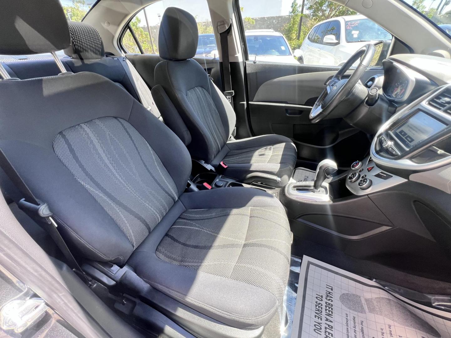 2017 Coliseum Gray /Black Chevrolet Sonic LT Manual Sedan (1G1JD5SHXH4) with an 1.8L L4 DOHC 24V engine, 5M transmission, located at 30 S. Berkeley Avenue, Pasadena, CA, 91107, (626) 248-7567, 34.145447, -118.109398 - 2017 Chevrolet Sonic Sedan – Gray – 130,750 miles – Buy Here Pay Here Pasadena, CA VIN: 1G1JD5SHXH4166595 Looking for an affordable, fuel-efficient sedan that’s easy to own and simple to finance? This 2017 Chevrolet Sonic Sedan in Gray checks all the boxes. It’s a compact, city-frien - Photo#13