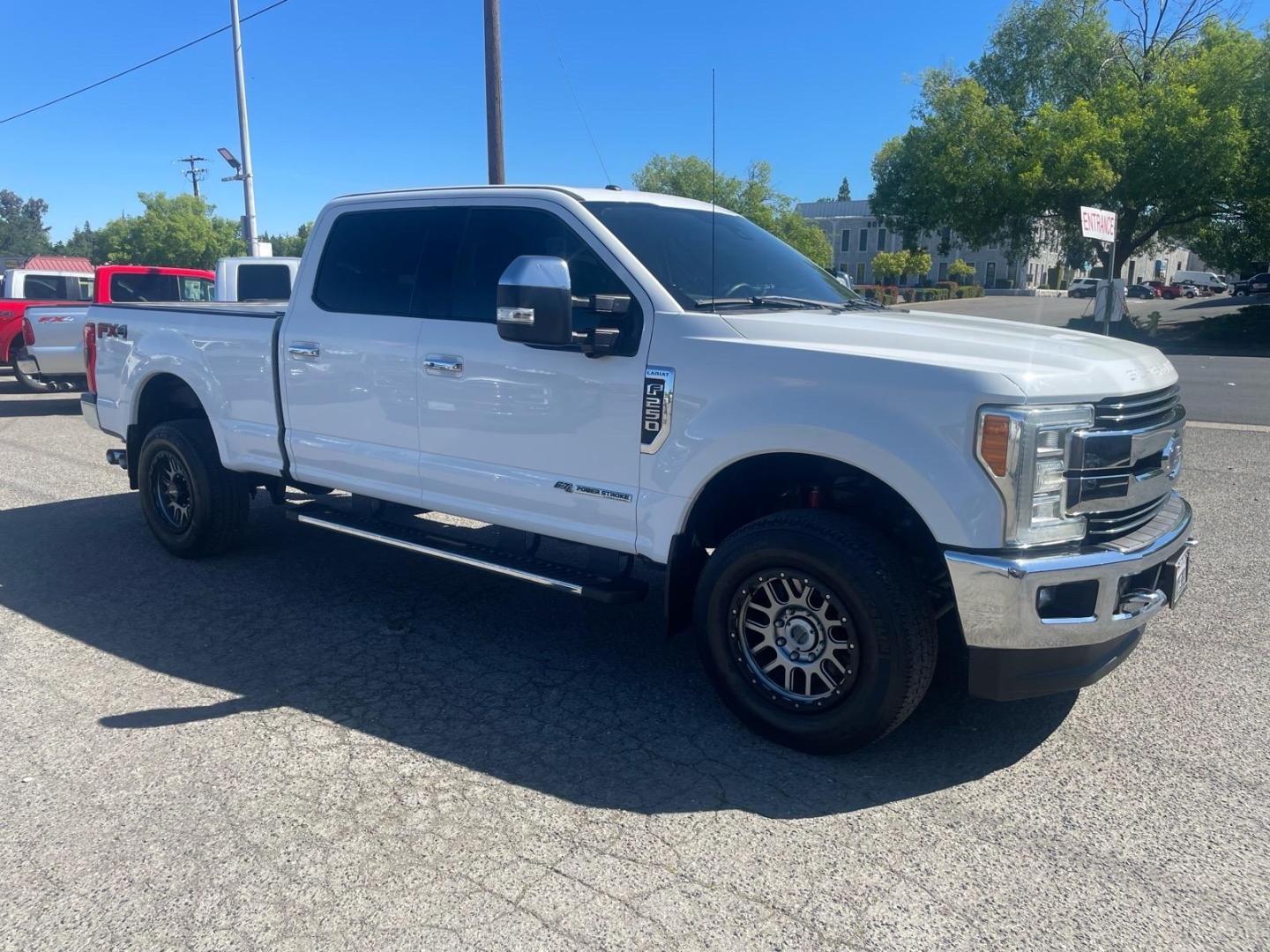 2017 Oxford White Ford F-250 Super Duty Lariat (1FT7W2BT0HE) with an 6.7L Power Stroke 6.7L Biodiesel Turbo V8 440hp 925ft. lbs. Common Rail Direct Injection engine, 6-Speed Shiftable Automatic transmission, located at 800 Riverside Ave, Roseville, CA, 95678, 916-773-4549 & Toll Free: 866-719-4393, 38.732265, -121.291039 - Photo#1