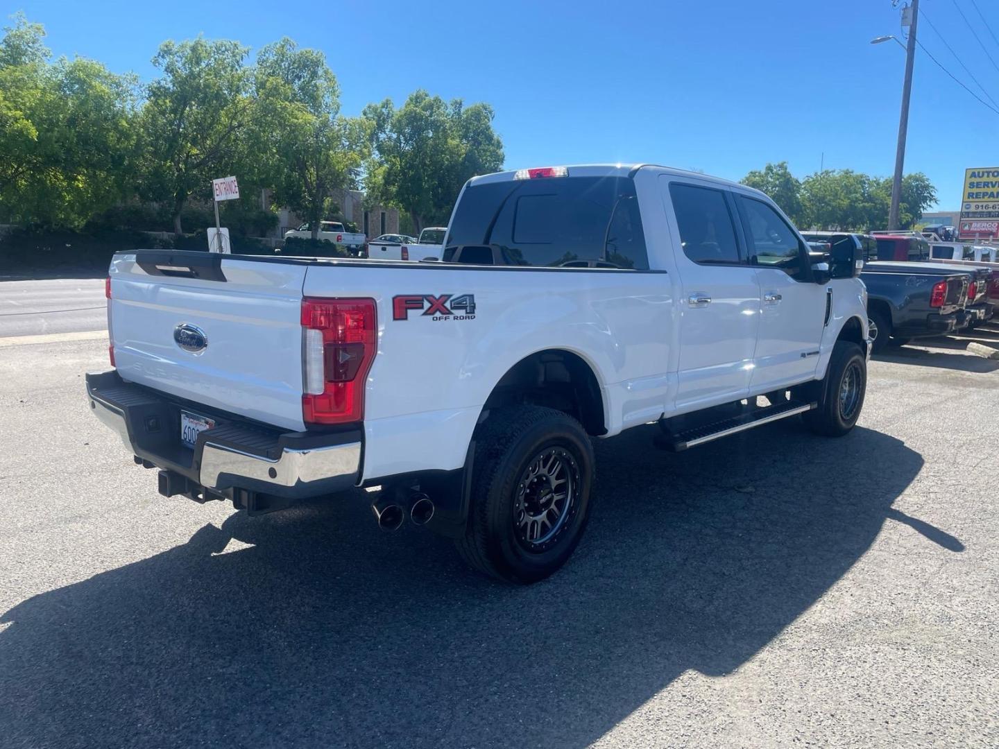 2017 Oxford White Ford F-250 Super Duty Lariat (1FT7W2BT0HE) with an 6.7L Power Stroke 6.7L Biodiesel Turbo V8 440hp 925ft. lbs. Common Rail Direct Injection engine, 6-Speed Shiftable Automatic transmission, located at 800 Riverside Ave, Roseville, CA, 95678, 916-773-4549 & Toll Free: 866-719-4393, 38.732265, -121.291039 - Photo#3