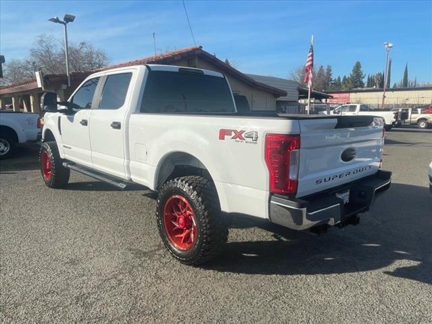 2017 Oxford White Ford F-250 Super Duty XL (1FT7W2BT7HE) with an 6.7L Power Stroke 6.7L Biodiesel Turbo V8 440hp 925ft. lbs. Common Rail Direct Injection engine, 6-Speed Shiftable Automatic transmission, located at 800 Riverside Ave, Roseville, CA, 95678, 916-773-4549 & Toll Free: 866-719-4393, 38.732265, -121.291039 - DIESEL CREW CAB 4X4 FX4 DIESEL CLEAN CARFAX - Photo#2