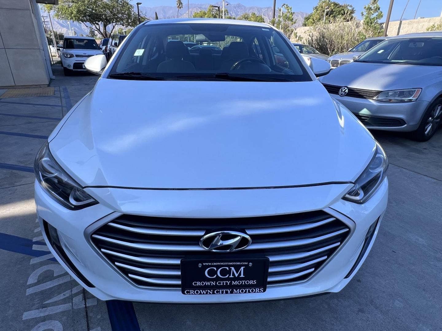 2017 White /Gray Hyundai Elantra Eco (5NPD94LA1HH) with an 1.4L LE DOCH 16V TURBO engine, 7A transmission, located at 30 S. Berkeley Avenue, Pasadena, CA, 91107, (626) 248-7567, 34.145447, -118.109398 - Crown City Motors is a used “Buy Here Pay Here” car dealer in Pasadena CA. “Buy Here Pay Here” financing, means that when you purchase your vehicle from our dealership, that you make the payments to the dealership as well. We do not need the banks approval to get you approved for a used auto - Photo#7
