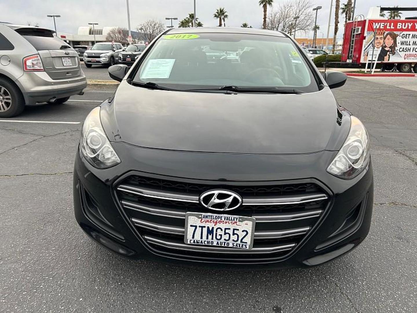 2017 BLACK Hyundai Elantra GT (KMHD35LHXHU) with an 4-Cyl 2.0 Liter engine, Auto 6-Spd Shiftronic transmission, located at 412 Auto Vista Drive, Palmdale, 93551, (661) 945-0620, 34.592636, -118.136681 - Photo#2