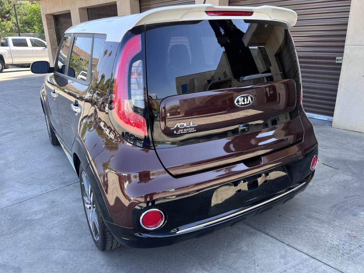 2017 Burnished Copper /Black Kia Soul + (KNDJP3A55H7) with an 2.0L L4 DOHC 16V engine, 6A transmission, located at 30 S. Berkeley Avenue, Pasadena, CA, 91107, (626) 248-7567, 34.145447, -118.109398 - 2017 Kia Soul – Two-Tone Style, Technology, and Affordable Financing – Buy Here Pay Here in Pasadena, CA Looking for a vehicle that blends stand-out design, tech features, and budget-friendly reliability? This 2017 Kia Soul is the perfect compact crossover — and it's available now at Crown - Photo#9
