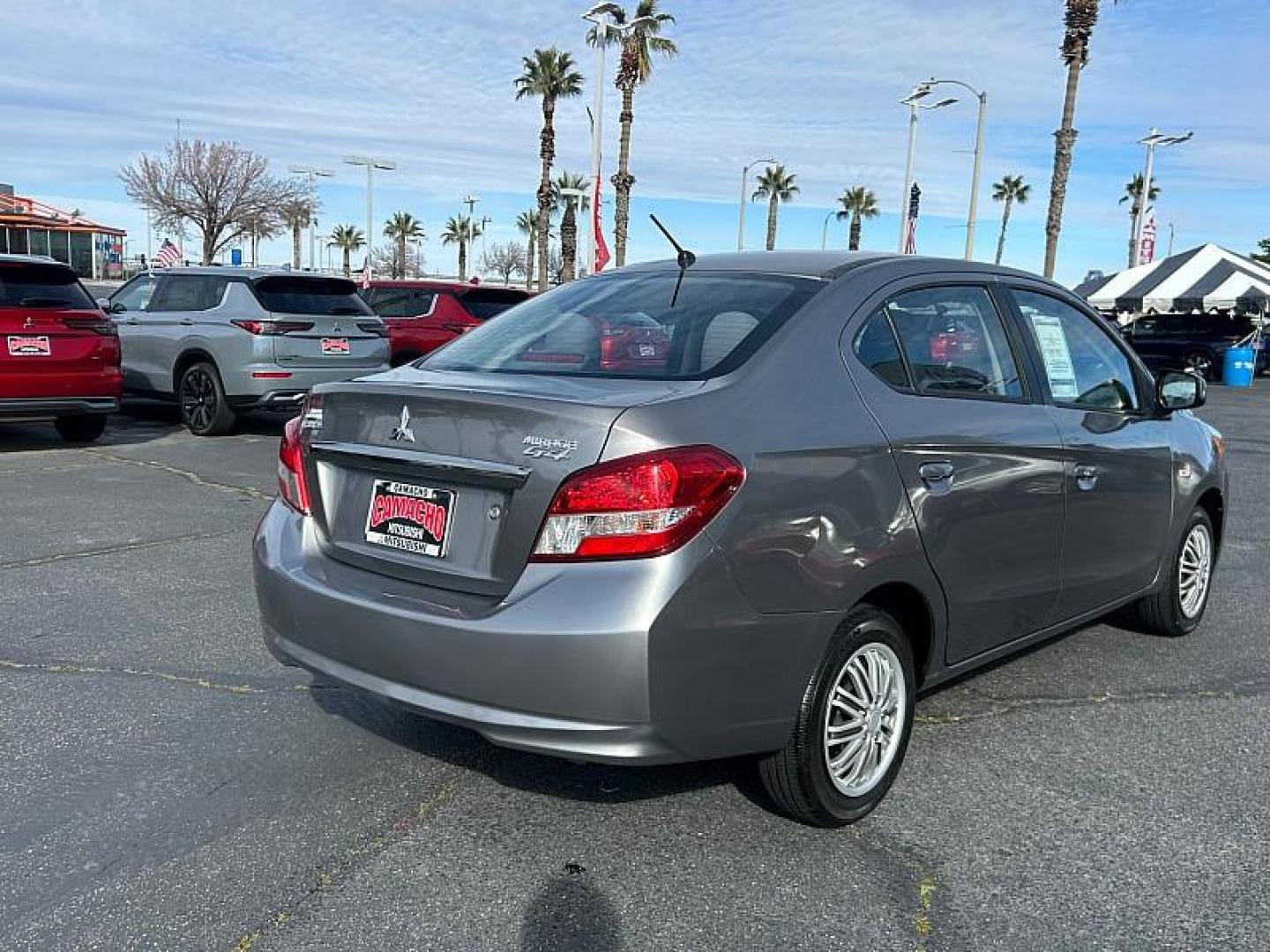 2017 GRAY Mitsubishi Mirage G4 (ML32F3FJ2HH) with an 3-Cyl 1.2 Liter engine, Automatic transmission, located at 412 Auto Vista Drive, Palmdale, 93551, (661) 945-0620, 34.592636, -118.136681 - Photo#8