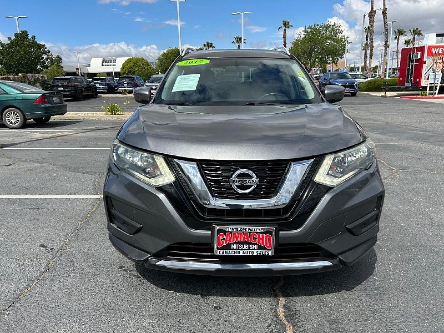 2017 GRAY Nissan Rogue (5N1AT2MN5HC) with an 4-Cyl 2.5 Liter engine, Auto CVT Xtronic transmission, located at 412 Auto Vista Drive, Palmdale, 93551, (661) 945-0620, 34.592636, -118.136681- Photo#2