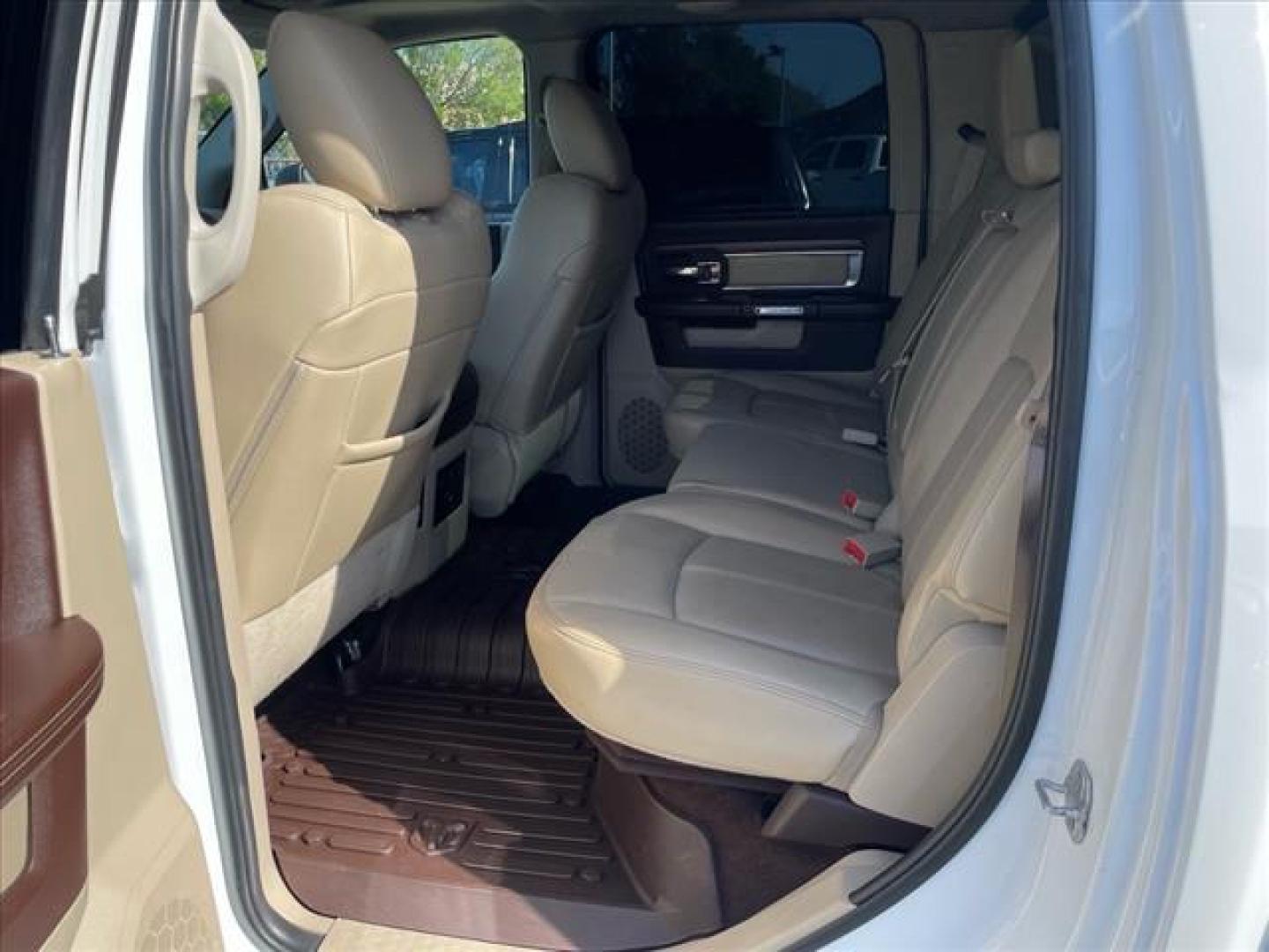 2017 Bright White Clear Coat RAM 1500 Laramie (1C6RR7NM4HS) with an 3.0L EcoDiesel 3.0L Biodiesel Turbo V6 240hp 420ft. lbs. Common Rail Direct Injection engine, 8-Speed Shiftable Automatic transmission, located at 800 Riverside Ave, Roseville, CA, 95678, 916-773-4549 & Toll Free: 866-719-4393, 38.732265, -121.291039 - ECODIESEL CREW CAB 4X4 LARAMIE LEATHER CLEAN CARFAX - Photo#13