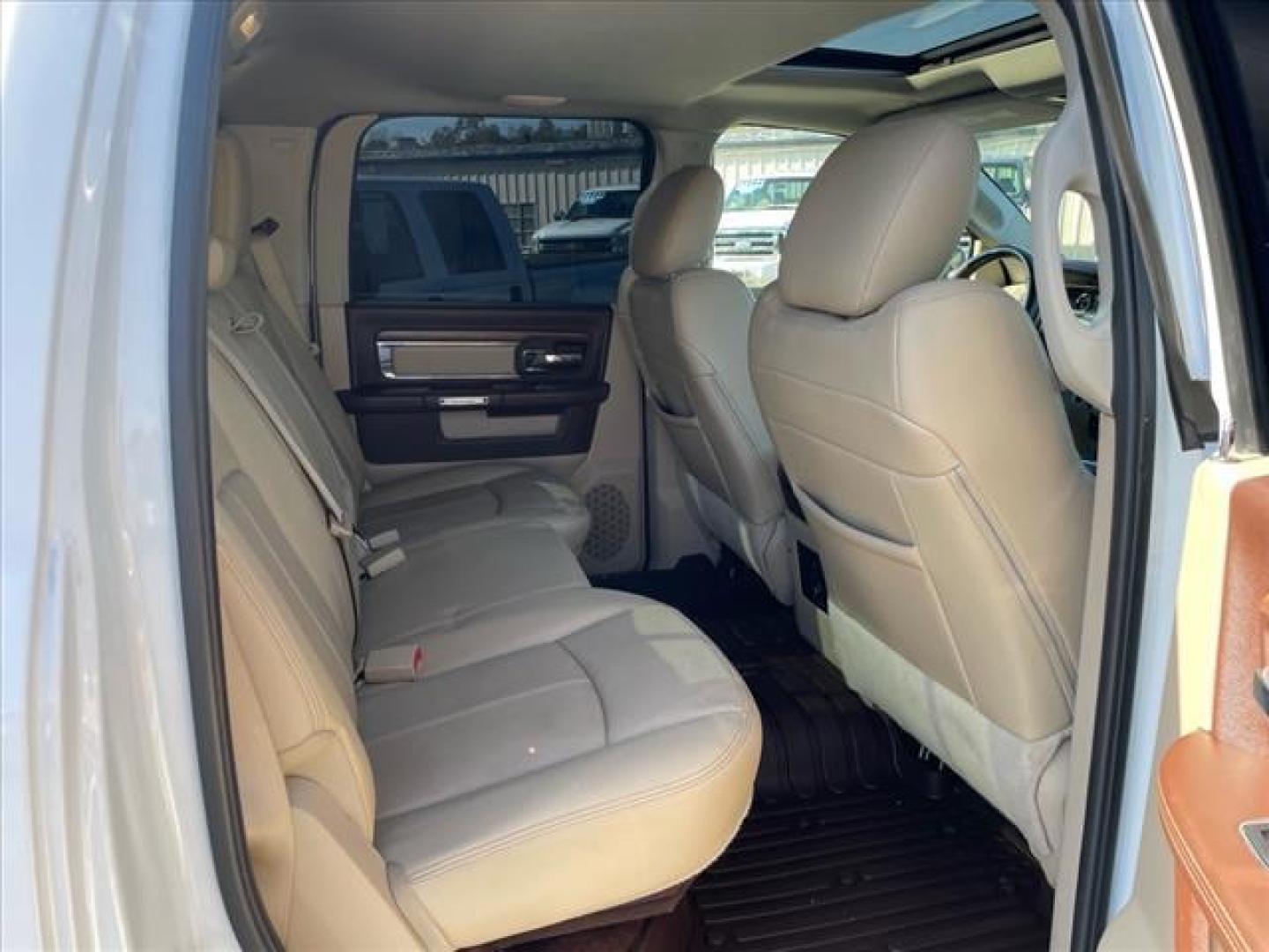 2017 Bright White Clear Coat RAM 1500 Laramie (1C6RR7NM4HS) with an 3.0L EcoDiesel 3.0L Biodiesel Turbo V6 240hp 420ft. lbs. Common Rail Direct Injection engine, 8-Speed Shiftable Automatic transmission, located at 800 Riverside Ave, Roseville, CA, 95678, 916-773-4549 & Toll Free: 866-719-4393, 38.732265, -121.291039 - ECODIESEL CREW CAB 4X4 LARAMIE LEATHER CLEAN CARFAX - Photo#15