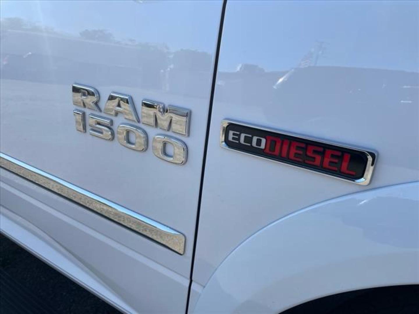 2017 Bright White Clear Coat RAM 1500 Laramie (1C6RR7NM4HS) with an 3.0L EcoDiesel 3.0L Biodiesel Turbo V6 240hp 420ft. lbs. Common Rail Direct Injection engine, 8-Speed Shiftable Automatic transmission, located at 800 Riverside Ave, Roseville, CA, 95678, 916-773-4549 & Toll Free: 866-719-4393, 38.732265, -121.291039 - ECODIESEL CREW CAB 4X4 LARAMIE LEATHER CLEAN CARFAX - Photo#2