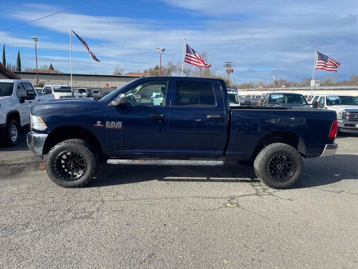 2017 Blue Streak Pearl Coat RAM 2500 Tradesman (3C6UR5CL4HG) with an 6.7L Cummins 6.7L Diesel Turbo I6 350hp 660ft. lbs. Common Rail Direct Injection engine, Automatic transmission, located at 800 Riverside Ave, Roseville, CA, 95678, 916-773-4549 & Toll Free: 866-719-4393, 38.732265, -121.291039 - DIESEL CREW CAB 4X4 TRADESMAN CLEAN CARFAX - Photo#1