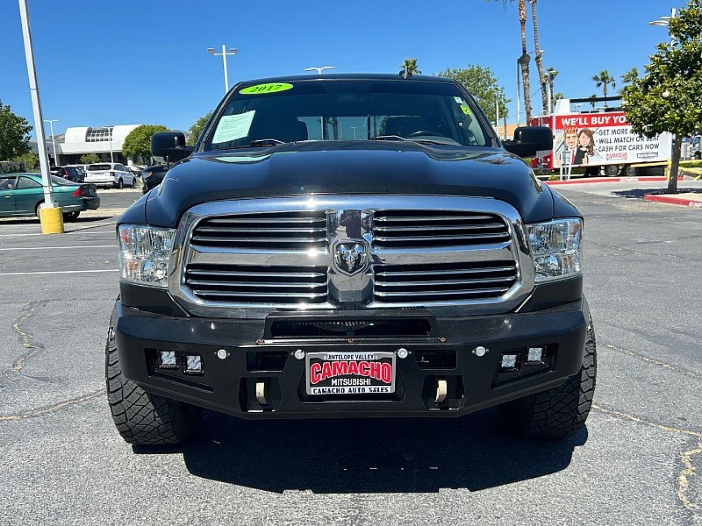2017 BLACK Ram 1500 4WD (3C6RR7LTXHG) with an V8 HEMI 5.7 Liter engine, Automatic 8-Spd transmission, located at 412 Auto Vista Drive, Palmdale, 93551, (661) 945-0620, 34.592636, -118.136681 - Photo#1