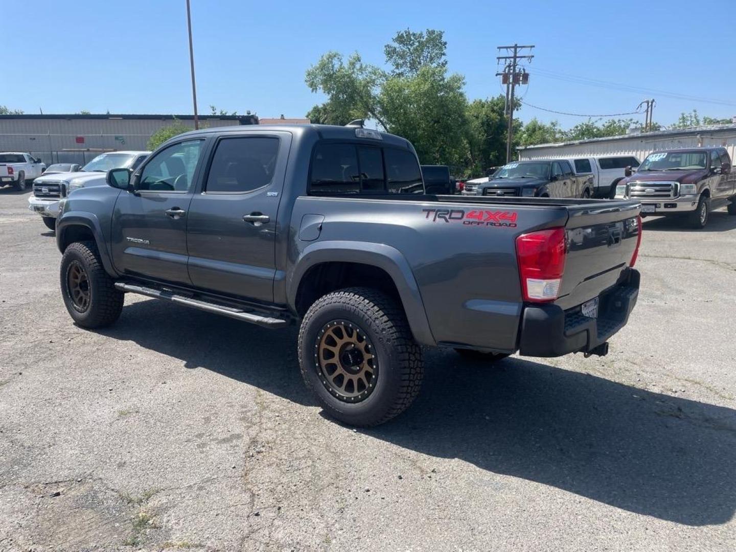 2017 Magnetic Gray Metallic Toyota Tacoma TRD Off-Road (3TMCZ5AN1HM) with an 3.5L 3.5L V6 278hp 265ft. lbs. Direct Injection engine, 6-Speed Shiftable Automatic transmission, located at 800 Riverside Ave, Roseville, CA, 95678, 916-773-4549 & Toll Free: 866-719-4393, 38.732265, -121.291039 - DOUBLE CAB TRD OFF ROAD 4X4 - Photo#2