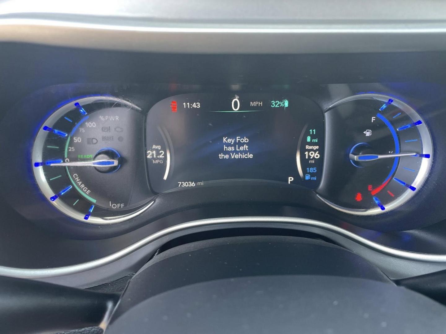 2018 BLACK Chrysler Pacifica Hybrid Touring L (2C4RC1L77JR) with an 3.6L V6 DOHC 24V HYBRID engine, CVT transmission, located at 744 E Miner Ave, Stockton, CA, 95202, (209) 944-5770, 37.956863, -121.282082 - PLUS TAXES AND FEES NO CHARGER AVAILABLE - Photo#11