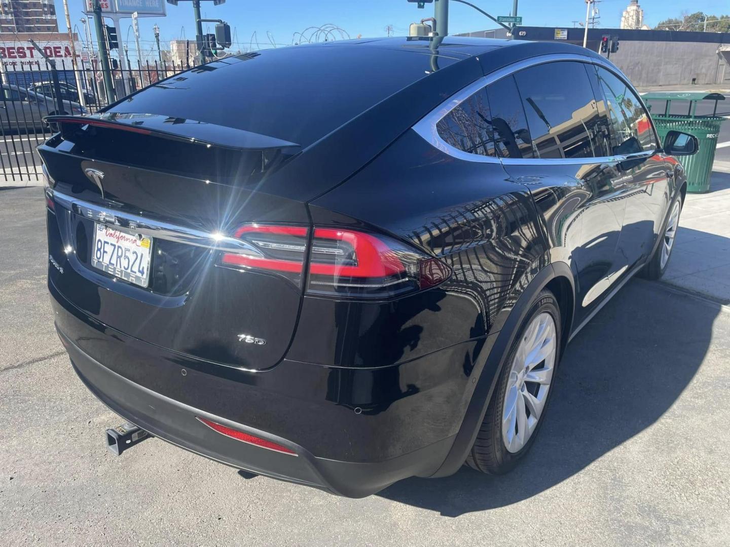 2018 BLACK Tesla Model X 90D (5YJXCBE26JF) with an ELECTRIC engine, 1A transmission, located at 744 E Miner Ave, Stockton, CA, 95202, (209) 944-5770, 37.956863, -121.282082 - PLUS TAXES AND FEES - Photo#14