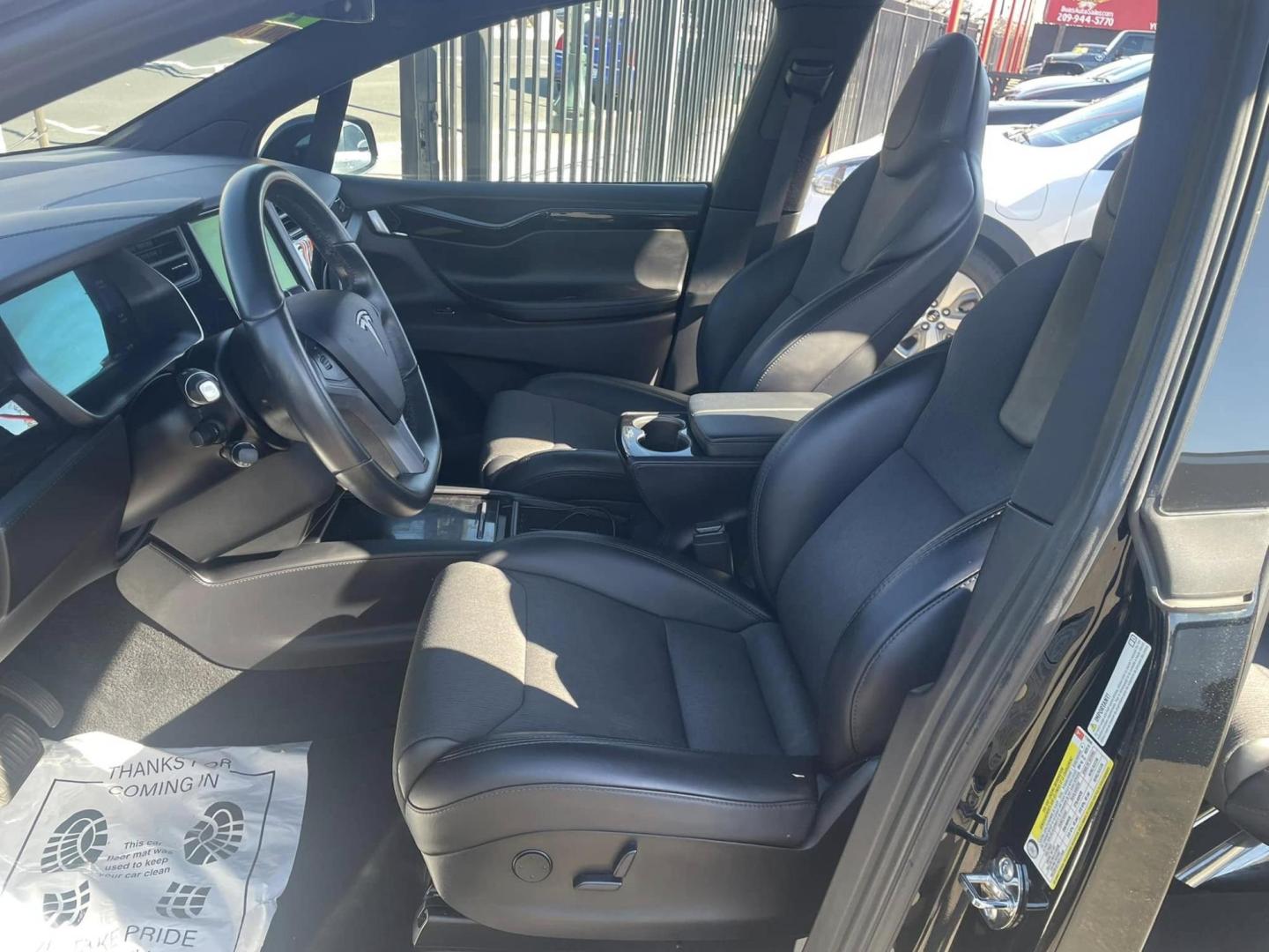 2018 BLACK Tesla Model X 90D (5YJXCBE26JF) with an ELECTRIC engine, 1A transmission, located at 744 E Miner Ave, Stockton, CA, 95202, (209) 944-5770, 37.956863, -121.282082 - PLUS TAXES AND FEES - Photo#7