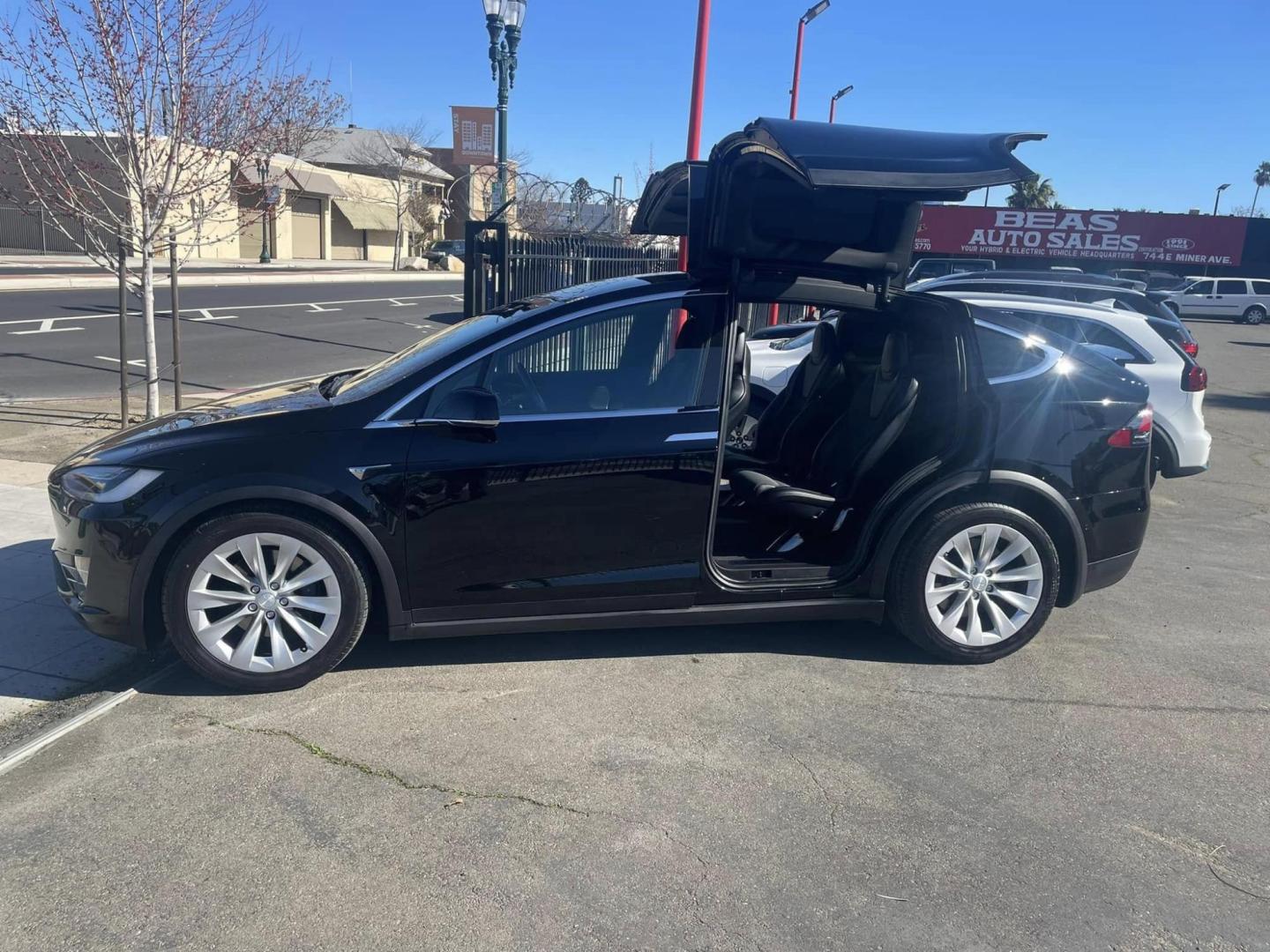 2018 BLACK Tesla Model X 90D (5YJXCBE26JF) with an ELECTRIC engine, 1A transmission, located at 744 E Miner Ave, Stockton, CA, 95202, (209) 944-5770, 37.956863, -121.282082 - PLUS TAXES AND FEES - Photo#18