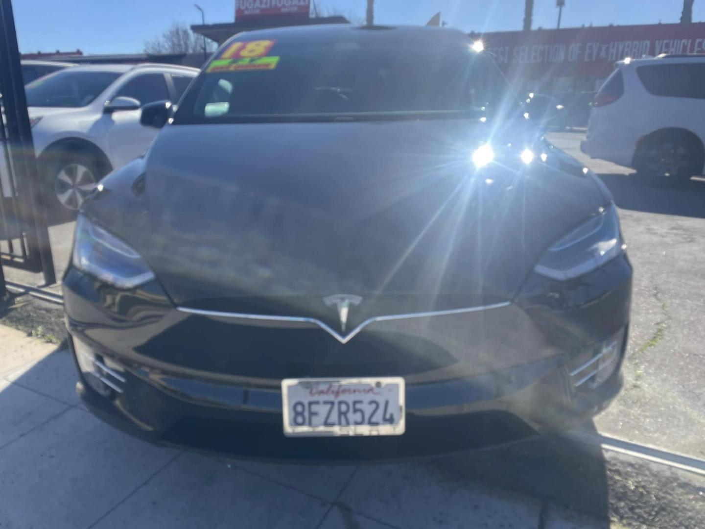 2018 BLACK Tesla Model X 90D (5YJXCBE26JF) with an ELECTRIC engine, 1A transmission, located at 744 E Miner Ave, Stockton, CA, 95202, (209) 944-5770, 37.956863, -121.282082 - PLUS TAXES AND FEES - Photo#2