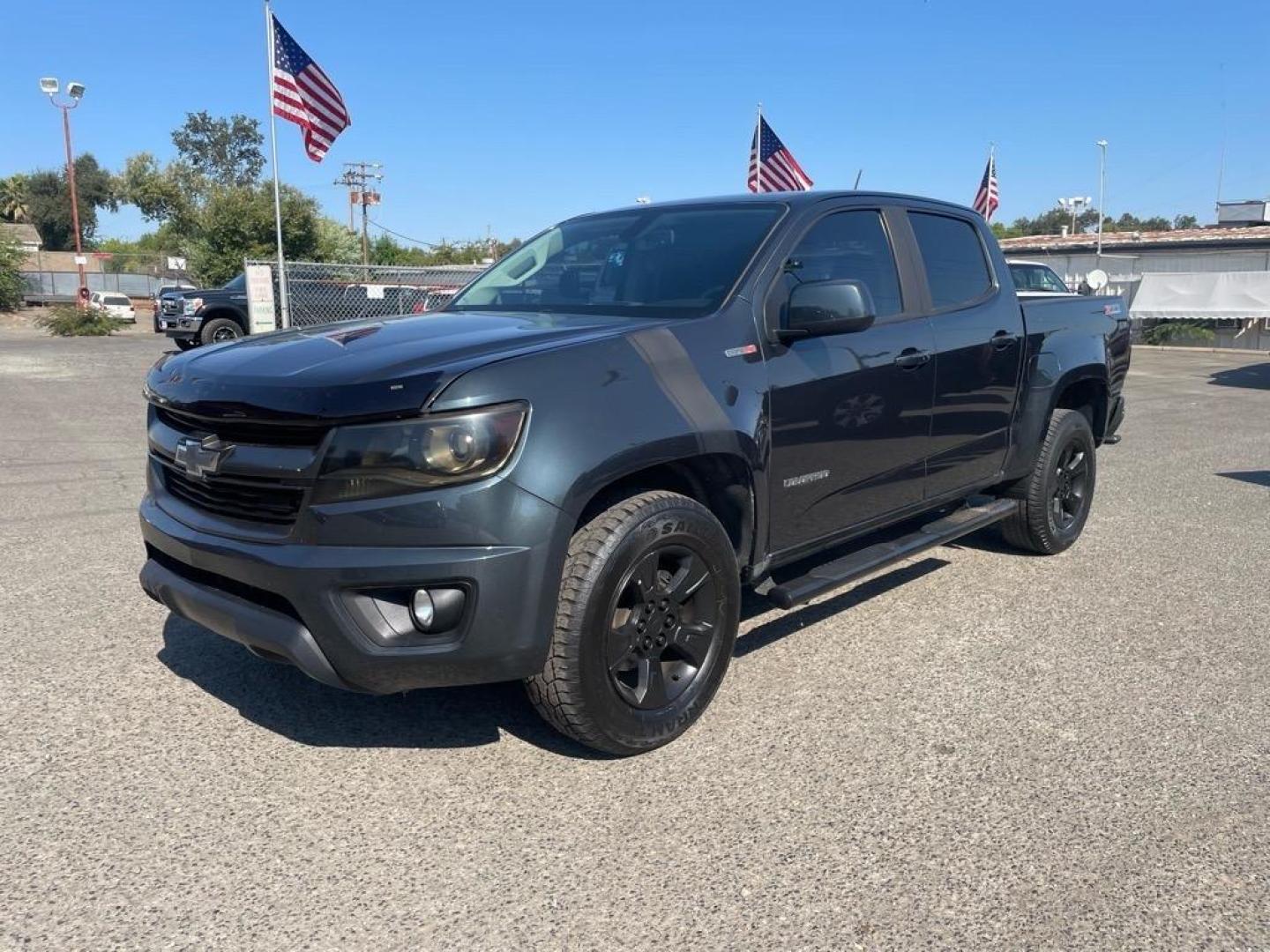 2018 Deepwood Green Metallic Chevrolet Colorado Z71 (1GCPTDE13J1) with an 0.0 Duramax 2.8L Diesel Turbo I4 181hp 369ft. lbs. Common Rail Direct Injection engine, 8-Speed Shiftable Automatic transmission, located at 800 Riverside Ave, Roseville, CA, 95678, 916-773-4549 & Toll Free: 866-719-4393, 38.732265, -121.291039 - DIESEL CREW CAB 4X4 Z-71 ONE OWNER - Photo#0