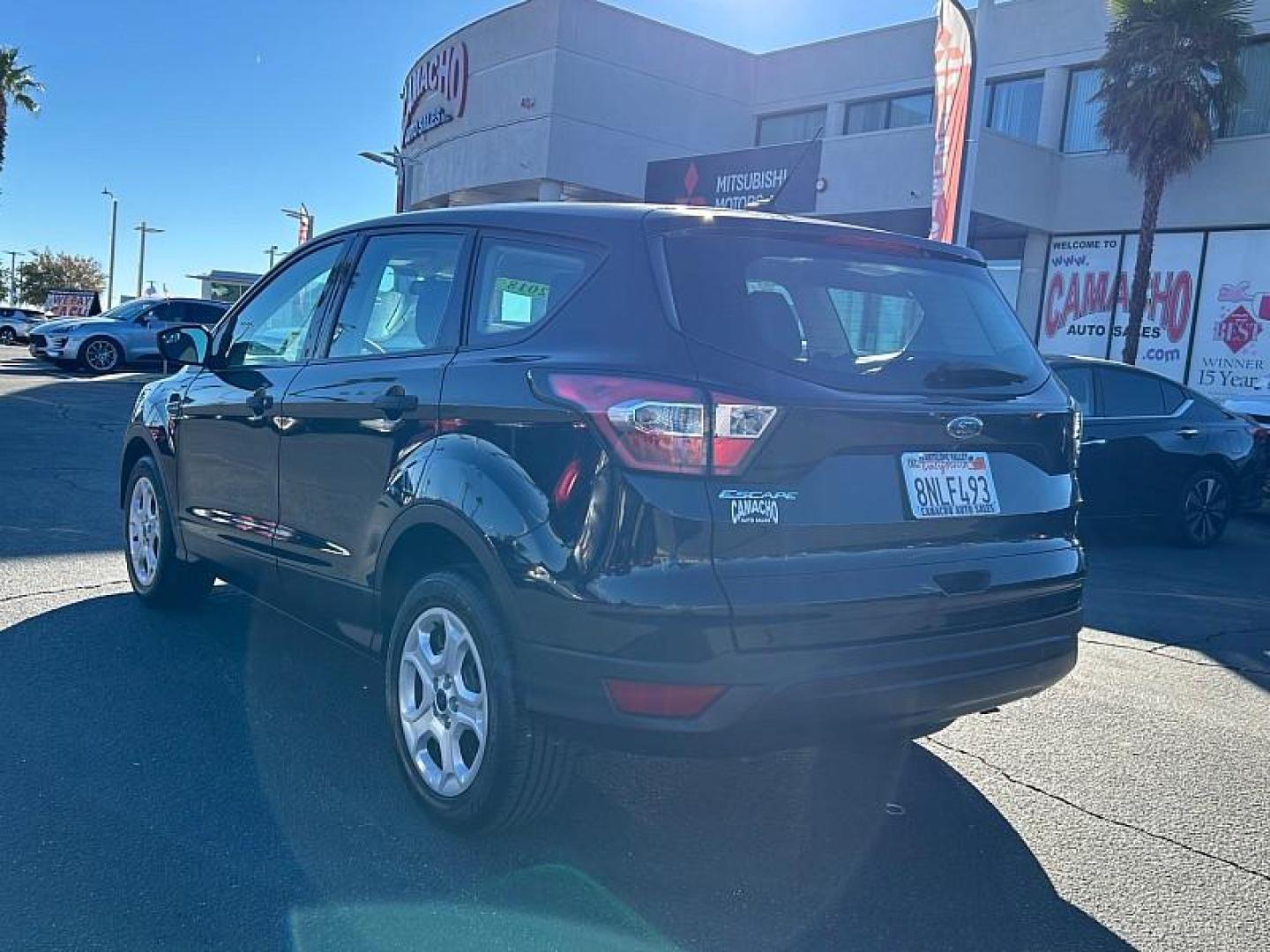 2018 BLACK Ford Escape (1FMCU0F77JU) with an 4-Cyl 2.5 Liter engine, Auto 6-Spd w/SelShft transmission, located at 412 Auto Vista Drive, Palmdale, 93551, (661) 945-0620, 34.592636, -118.136681 - Photo#7