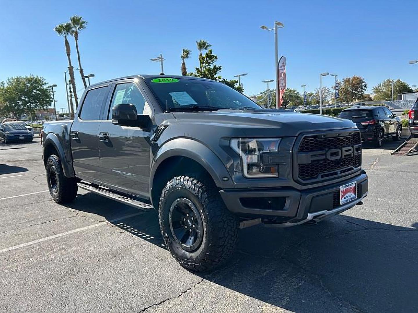 2018 GRAY Ford F-150 4WD (1FTFW1RGXJF) with an V6 EcoBoost TT 3.5L engine, Auto 10-Spd Spt Mode transmission, located at 412 Auto Vista Drive, Palmdale, 93551, (661) 945-0620, 34.592636, -118.136681 - Photo#0