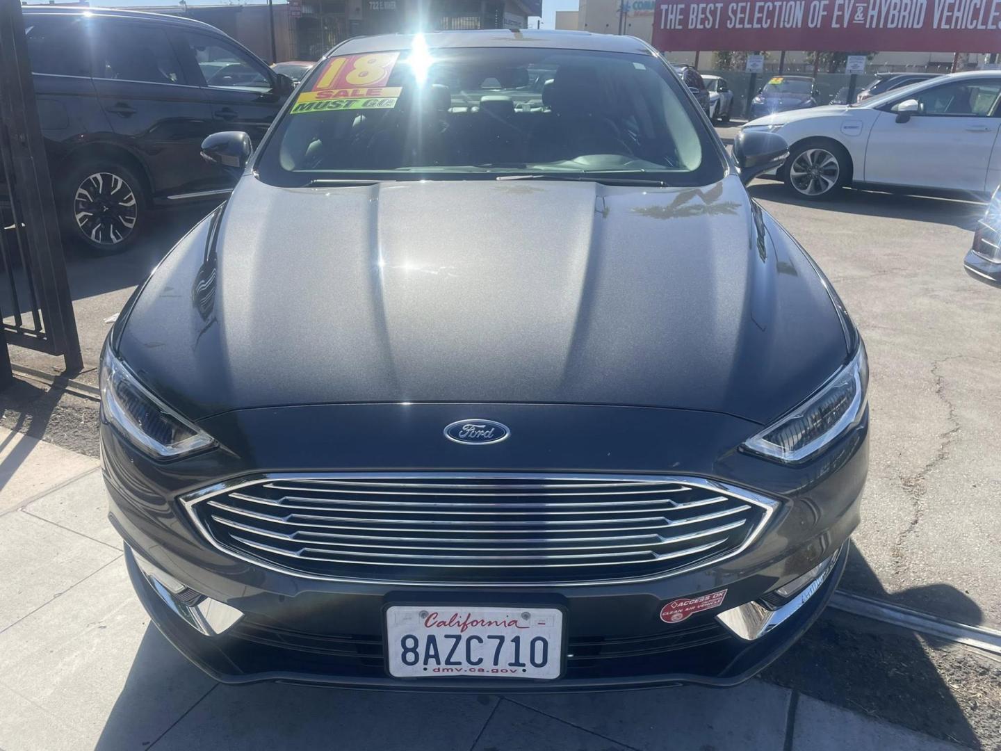 2018 Ford Fusion Energi Titanium (3FA6P0SU5JR) with an 2.0L L4 DOHC 16V HYBRID engine, CVT transmission, located at 744 E Miner Ave, Stockton, CA, 95202, (209) 944-5770, 37.956863, -121.282082 - PLUS TAXES AND FEES NO CHARGER AVAILABLE - Photo#2