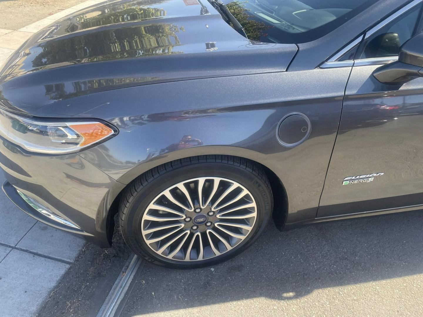 2018 Ford Fusion Energi Titanium (3FA6P0SU5JR) with an 2.0L L4 DOHC 16V HYBRID engine, CVT transmission, located at 744 E Miner Ave, Stockton, CA, 95202, (209) 944-5770, 37.956863, -121.282082 - PLUS TAXES AND FEES NO CHARGER AVAILABLE - Photo#4