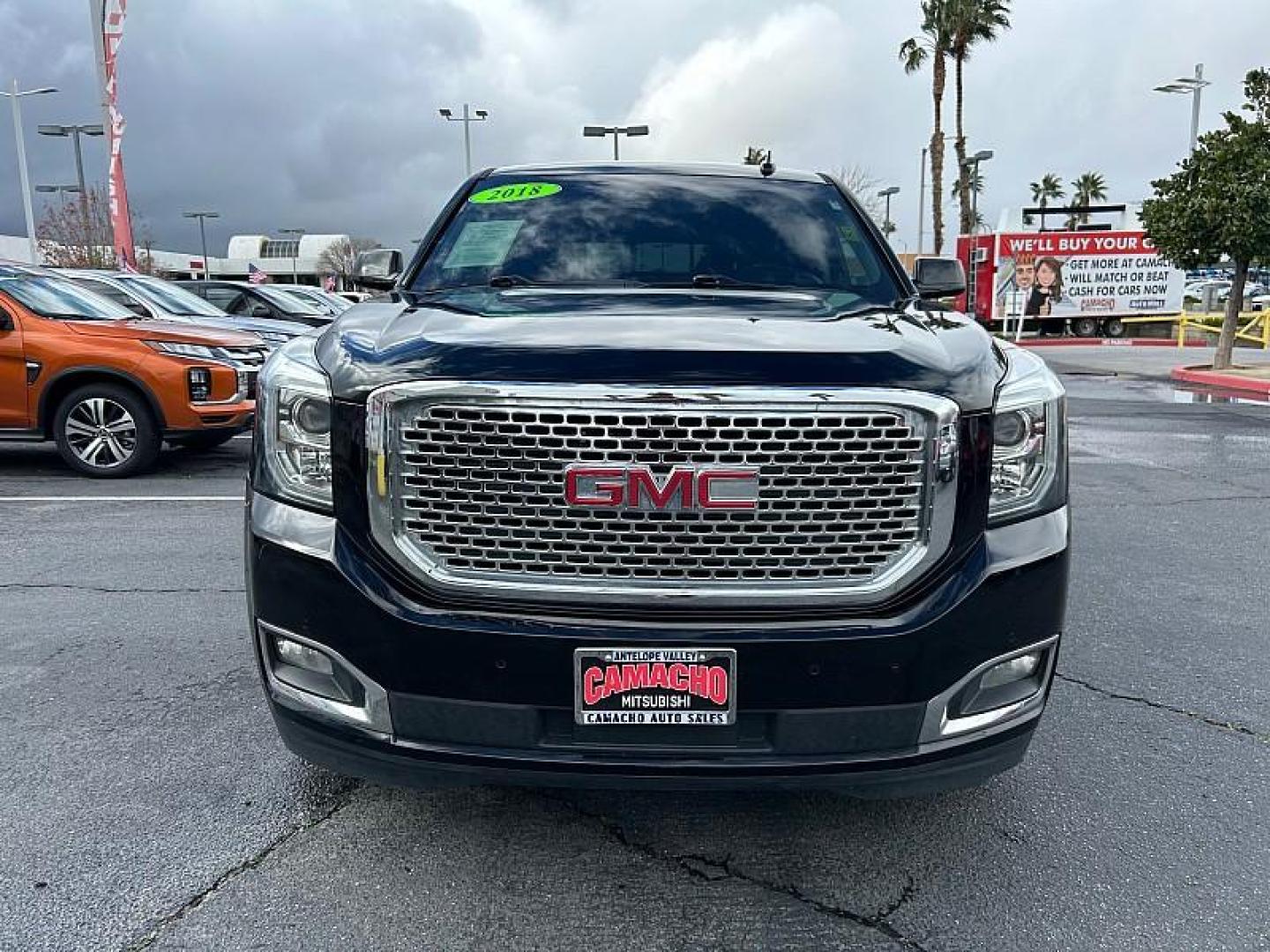 2018 BLACK GMC Yukon (1GKS1CKJ1JR) with an V8 EcoTec3 6.2 Liter engine, Automatic 10-Spd w/Overdrive transmission, located at 412 Auto Vista Drive, Palmdale, 93551, (661) 945-0620, 34.592636, -118.136681 - Photo#1
