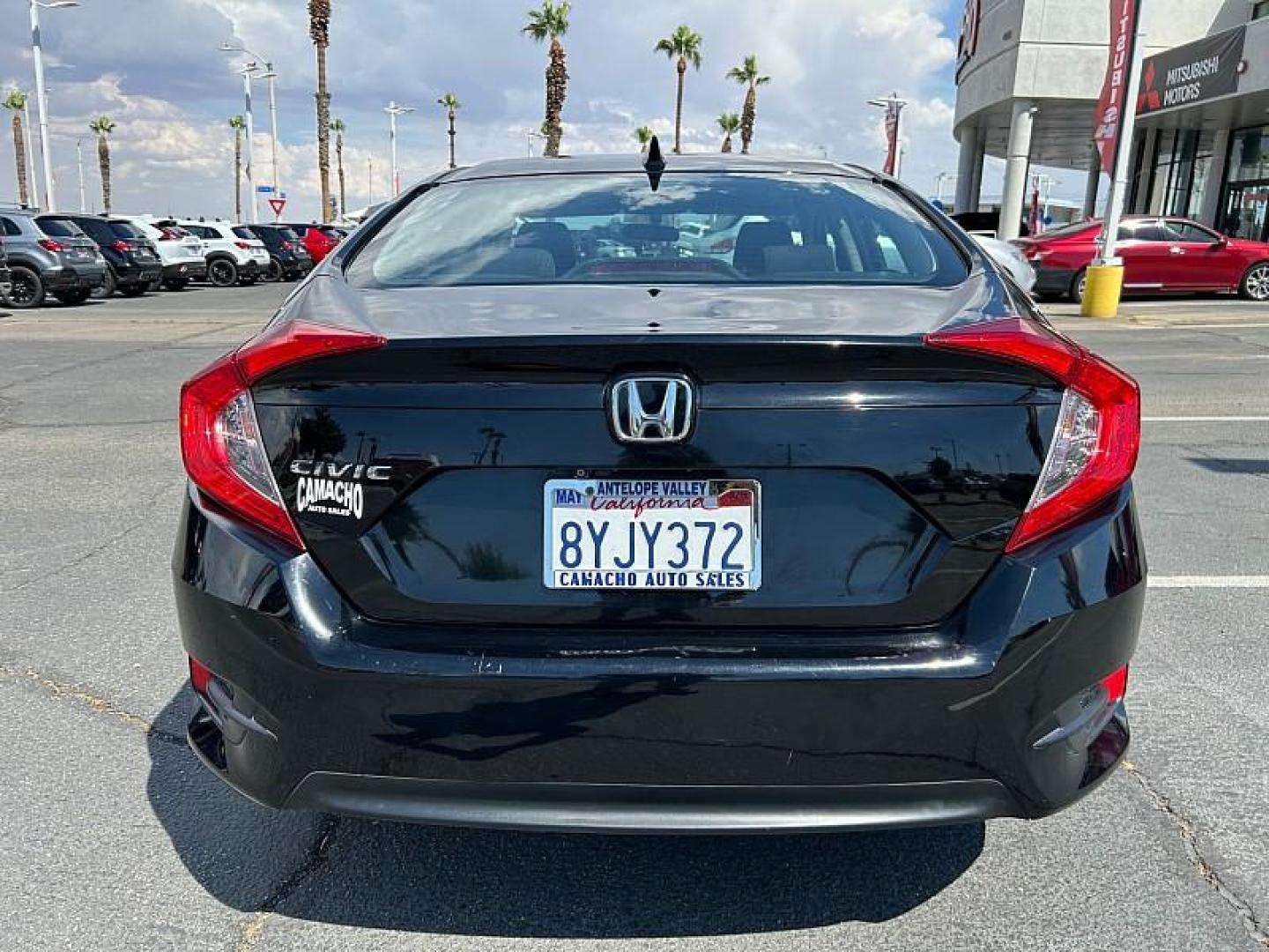 2018 BLACK Honda Civic Sedan (2HGFC2F72JH) with an 4-Cyl 2 Liter engine, Automatic CVT transmission, located at 412 Auto Vista Drive, Palmdale, 93551, (661) 945-0620, 34.592636, -118.136681 - Photo#1