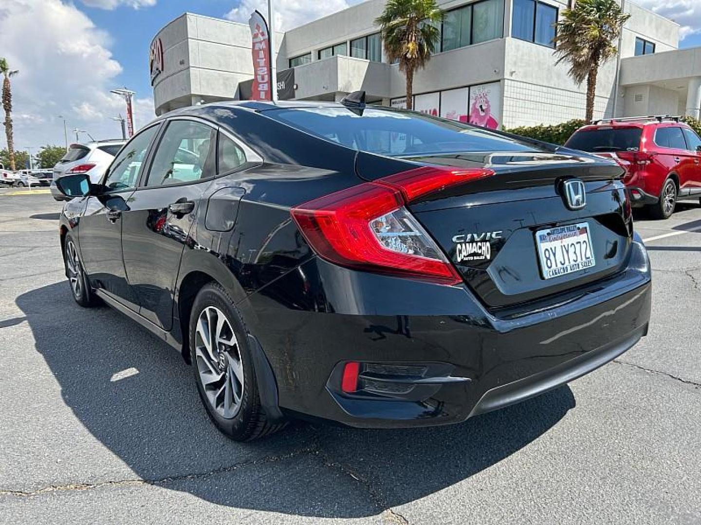2018 BLACK Honda Civic Sedan (2HGFC2F72JH) with an 4-Cyl 2 Liter engine, Automatic CVT transmission, located at 412 Auto Vista Drive, Palmdale, 93551, (661) 945-0620, 34.592636, -118.136681 - Photo#2