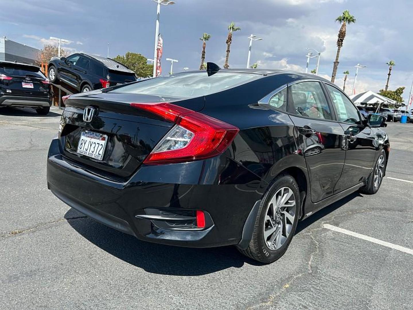 2018 BLACK Honda Civic Sedan (2HGFC2F72JH) with an 4-Cyl 2 Liter engine, Automatic CVT transmission, located at 412 Auto Vista Drive, Palmdale, 93551, (661) 945-0620, 34.592636, -118.136681 - Photo#10