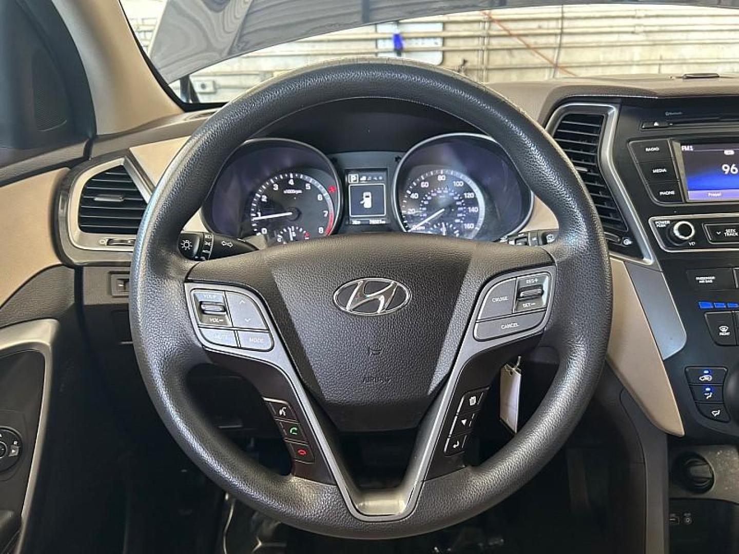 2018 BLUE Hyundai Santa Fe Sport (5XYZTDLB1JG) with an 4-Cyl GDI 2.4 Liter engine, Automatic 6-Spd w/Shiftronic transmission, located at 412 Auto Vista Drive, Palmdale, 93551, (661) 945-0620, 34.592636, -118.136681 - Photo#12