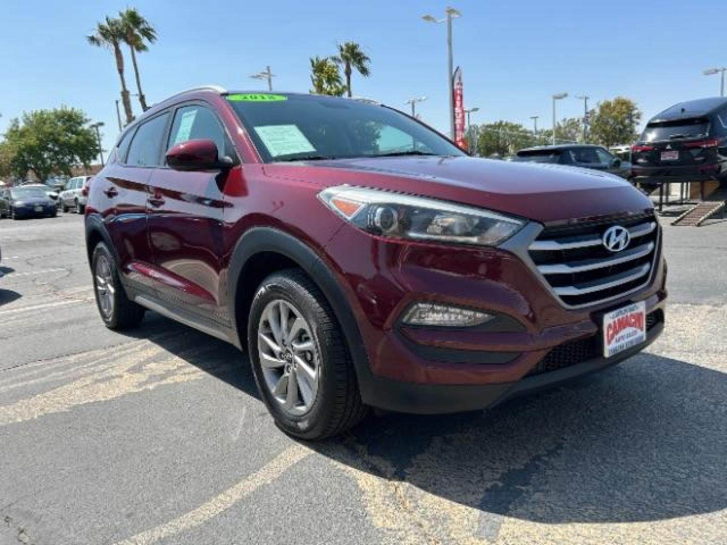 2018 RED Hyundai Tucson (KM8J3CA46JU) with an 4-Cyl 2.0 Liter engine, Auto 6-Spd Shiftronic transmission, located at 412 Auto Vista Drive, Palmdale, 93551, (661) 945-0620, 34.592636, -118.136681 - Photo#0