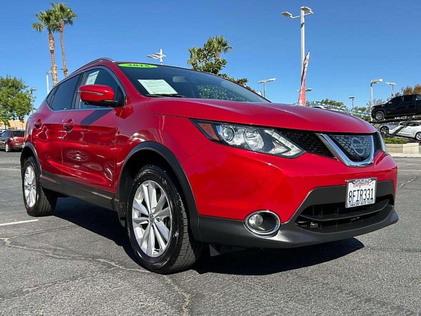2018 RED Nissan Rogue Sport (JN1BJ1CP4JW) with an 4-Cyl 2.0 Liter engine, Auto CVT Xtronic transmission, located at 412 Auto Vista Drive, Palmdale, 93551, (661) 945-0620, 34.592636, -118.136681 - Photo#1