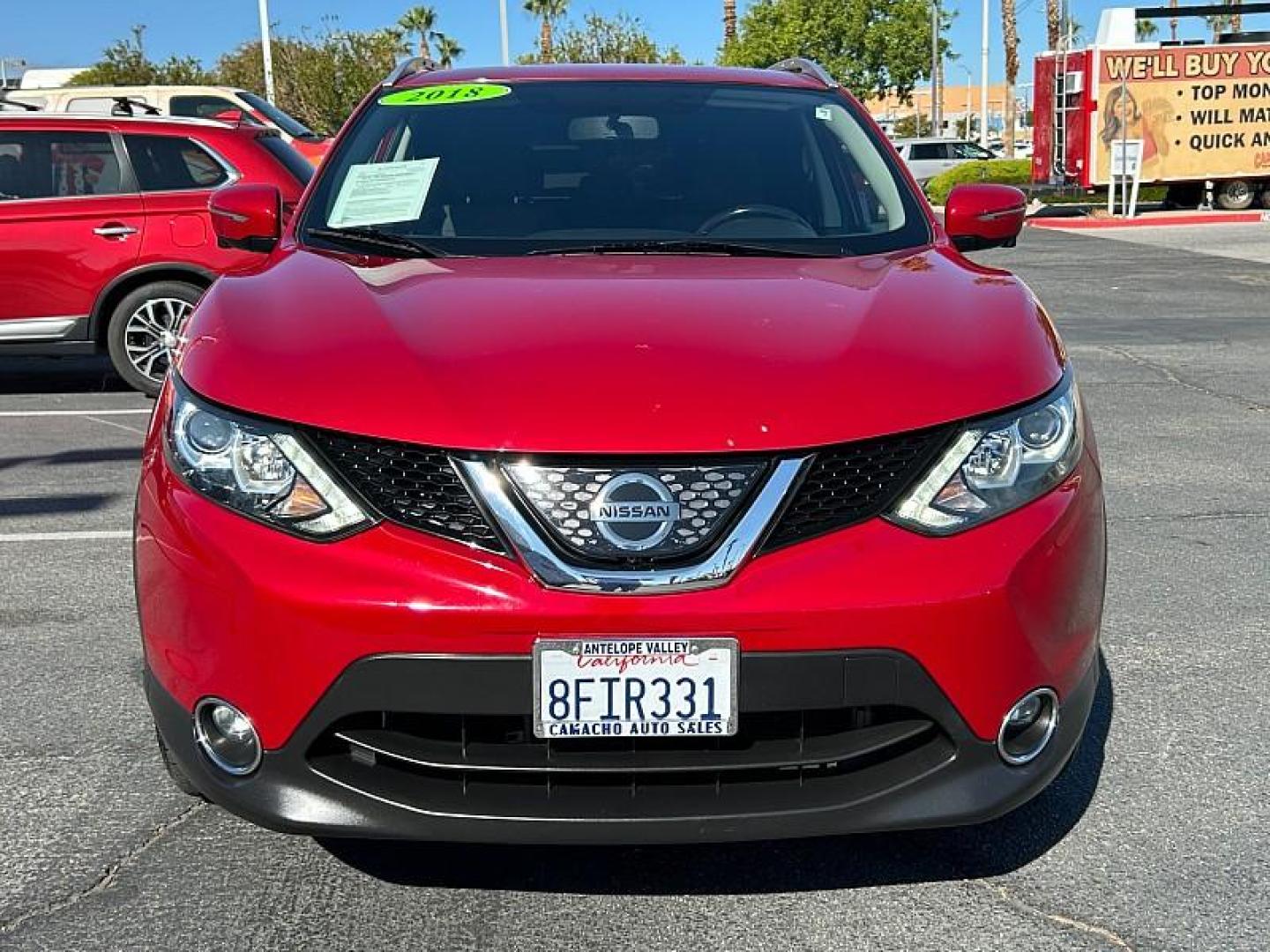2018 RED Nissan Rogue Sport (JN1BJ1CP4JW) with an 4-Cyl 2.0 Liter engine, Auto CVT Xtronic transmission, located at 412 Auto Vista Drive, Palmdale, 93551, (661) 945-0620, 34.592636, -118.136681 - Photo#2