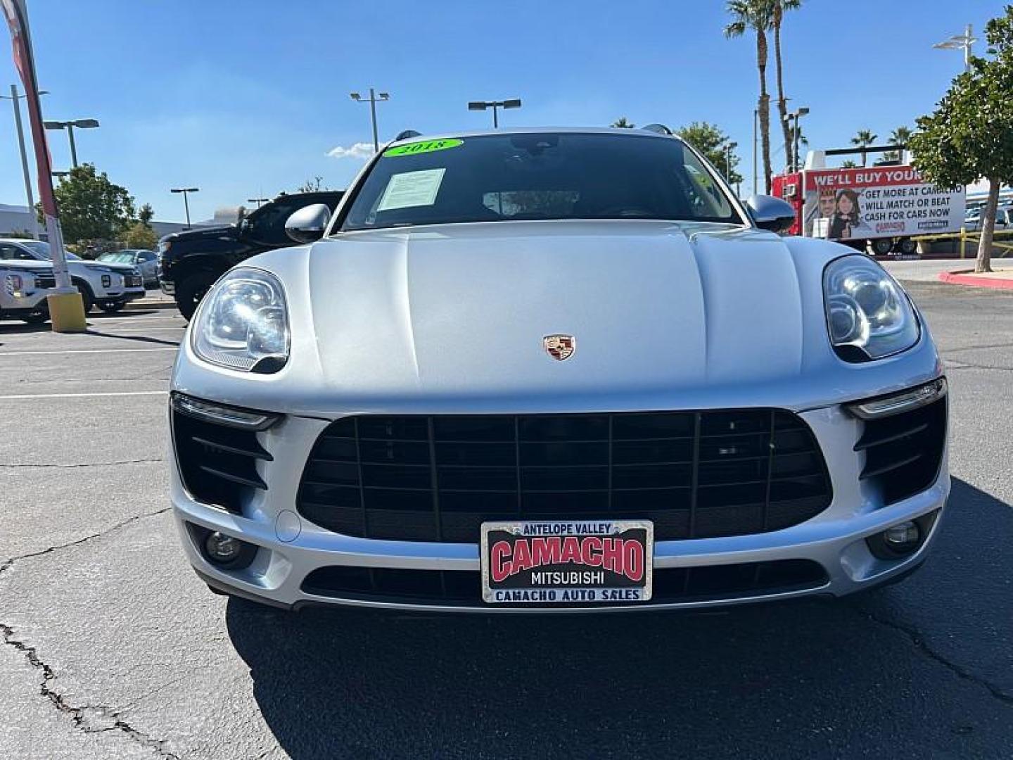 2018 SILVER Porsche Macan (WP1AB2A57JL) with an V6 Twin Turbo 3.0 Liter engine, Auto 7-Spd PDK Dbl-Cltch transmission, located at 412 Auto Vista Drive, Palmdale, 93551, (661) 945-0620, 34.592636, -118.136681 - Photo#1