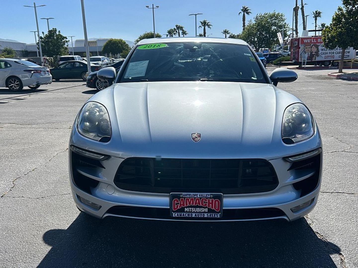 2018 SILVER Porsche Macan (WP1AG2A59JL) with an V6 Twin Turbo 3.0 Liter engine, Auto 7-Spd PDK Dbl-Cltch transmission, located at 412 Auto Vista Drive, Palmdale, 93551, (661) 945-0620, 34.592636, -118.136681- Photo#1